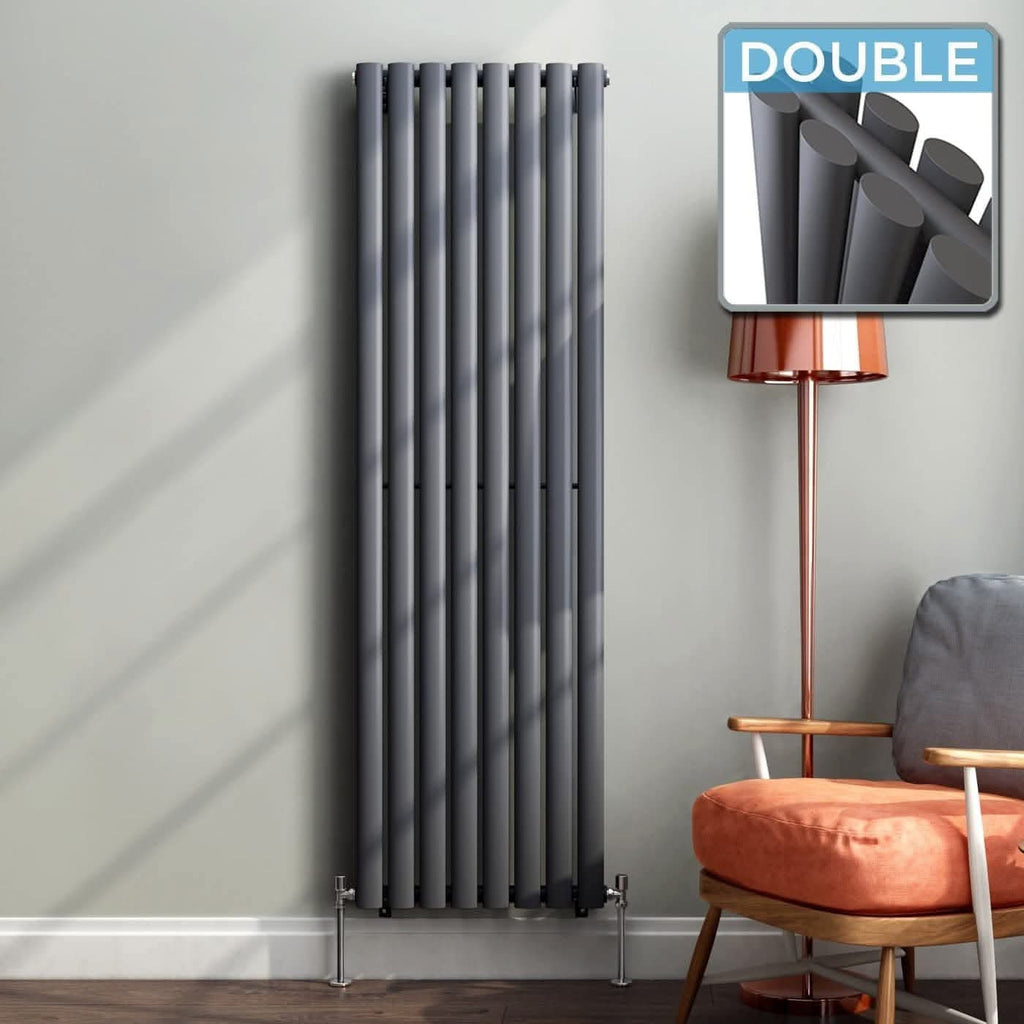 iBathUK Strata Vertical Double Panel Radiator, Designer Radiator