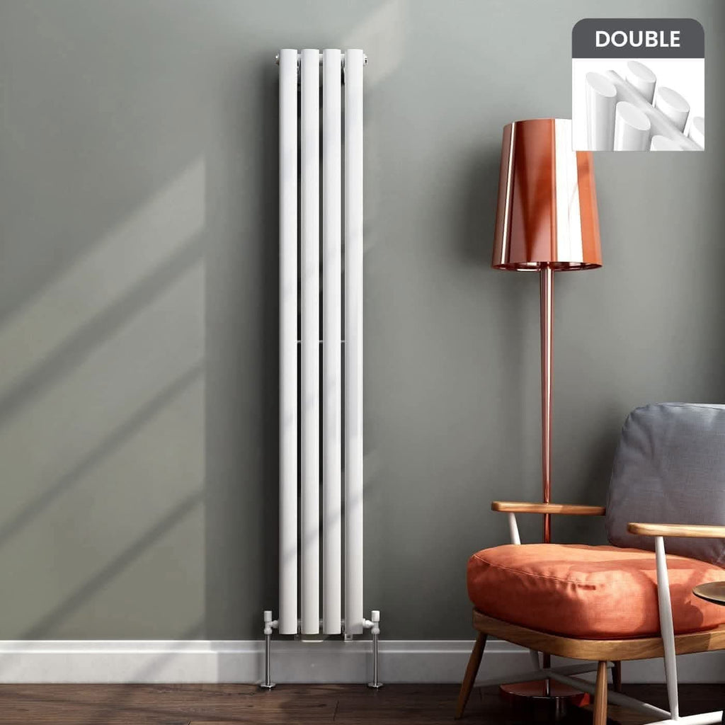 iBathUK Strata Vertical Double Panel Radiator, Designer Radiator