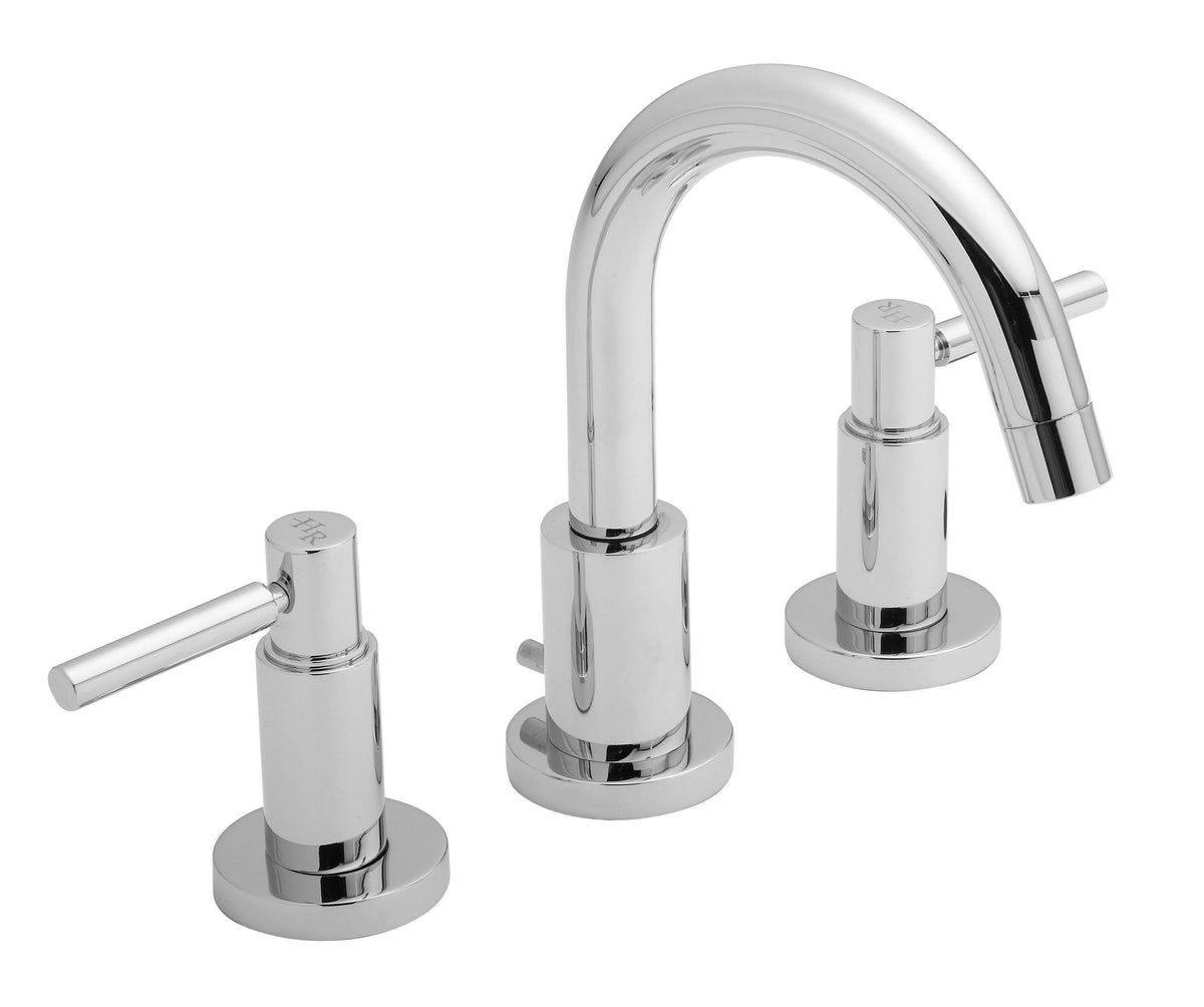 Meander Tec Lever 3 Hole Basin Mixer Tap With Pop Up Waste - Chrome