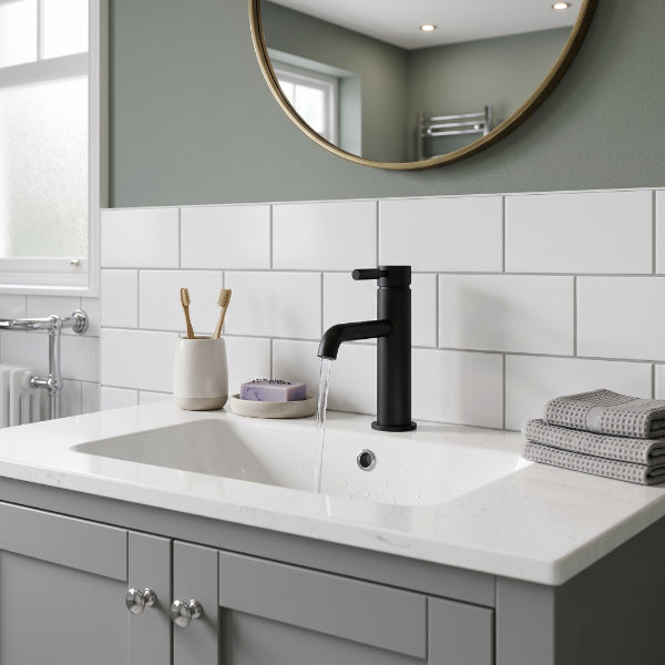 Meander Lever Basin Mixer Tap with Waste