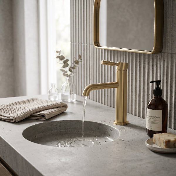 Meander Lever Basin Mixer Tap with Waste