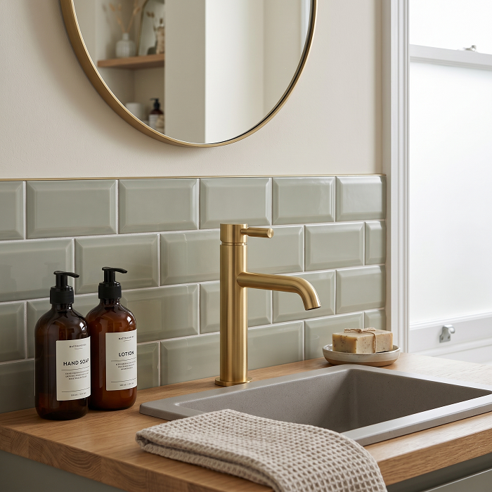 Meander Lever Basin Mixer Tap with Waste