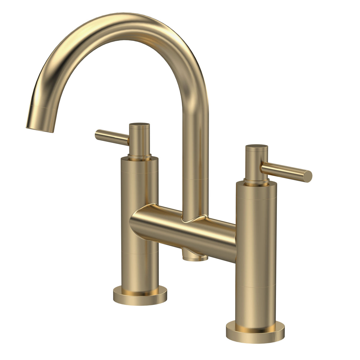 Meander Tec Lever Deck Mounted Bath Filler Tap