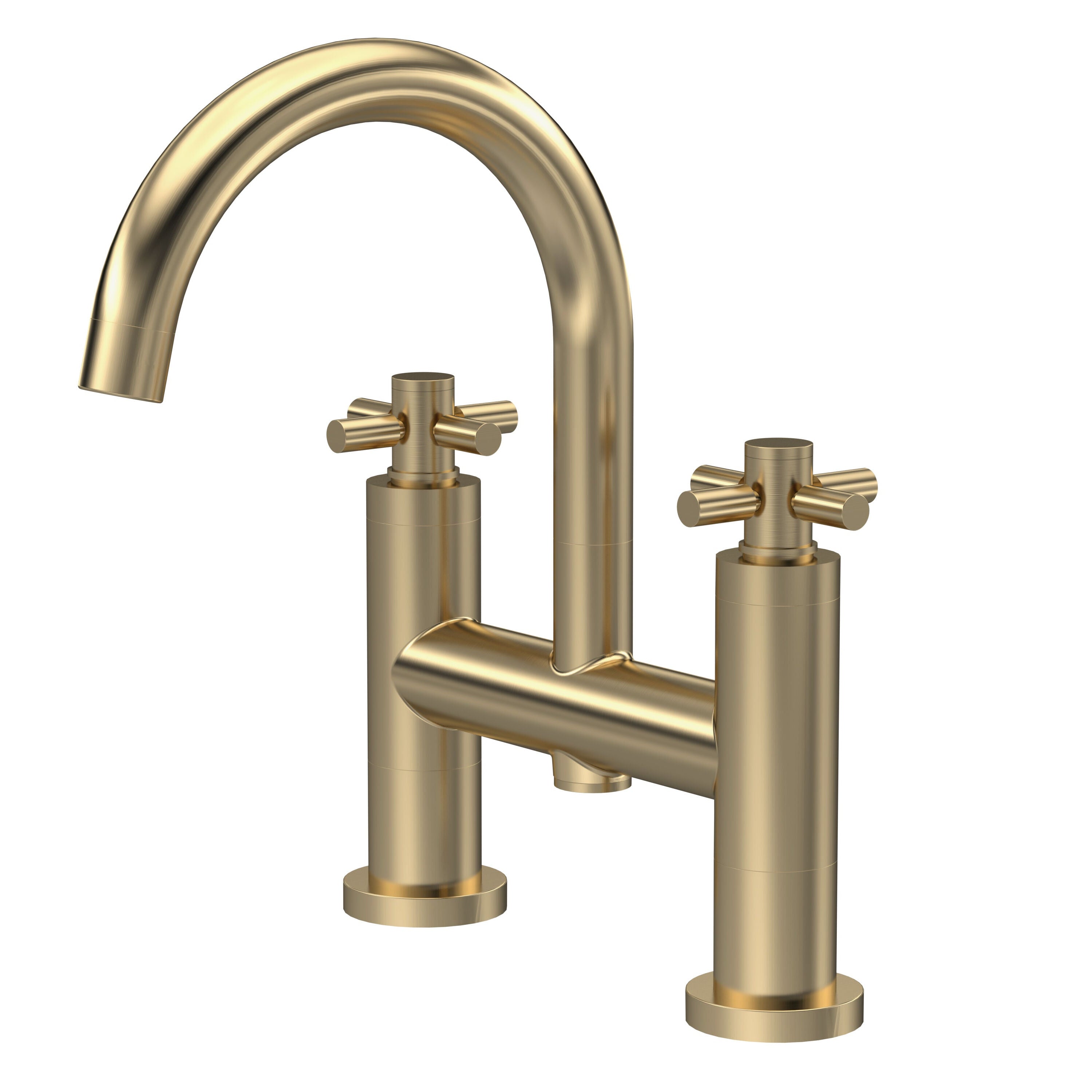 Meander Tec Crosshead Deck Mounted Bath Filler Tap