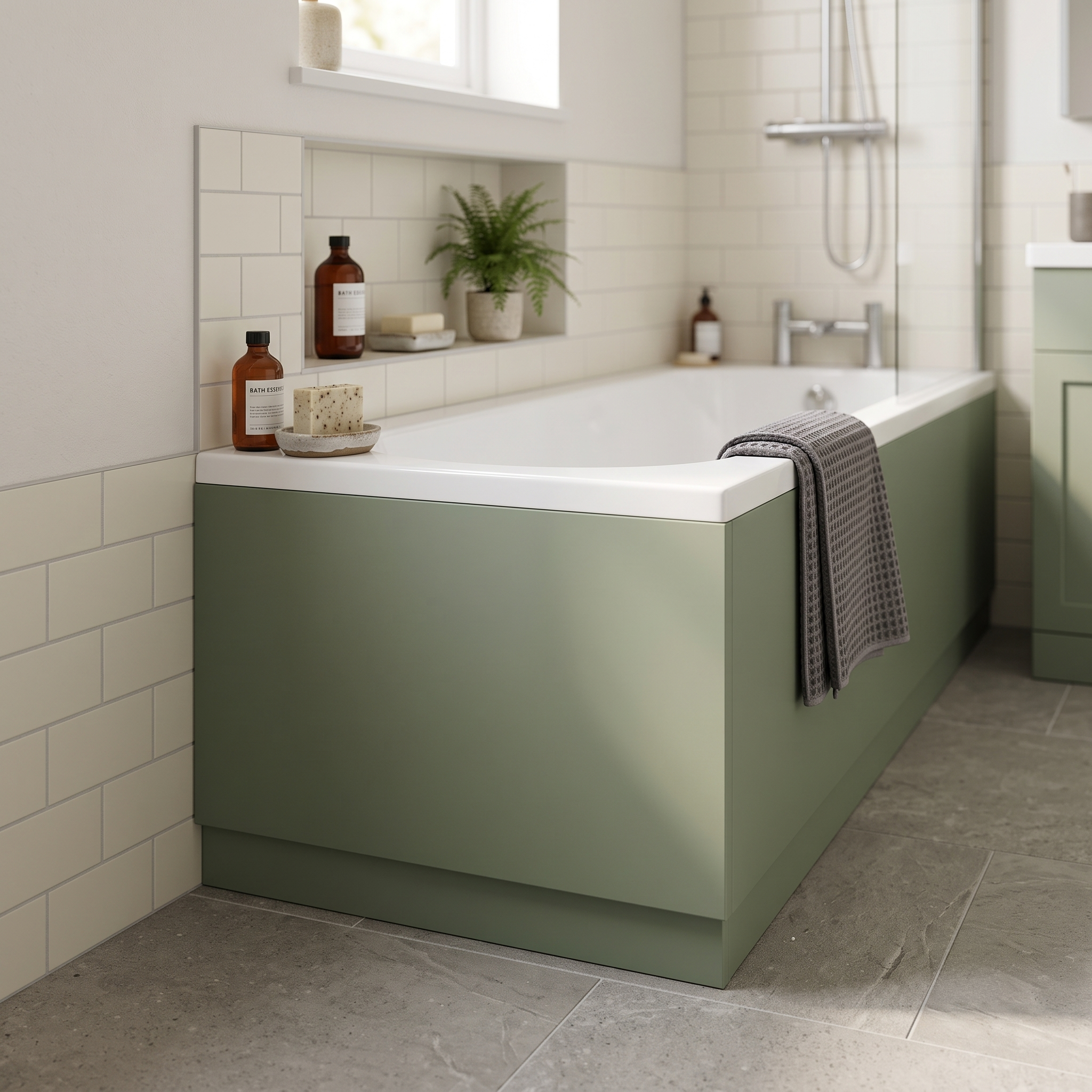 Solvex End Bath Panel with Plinth