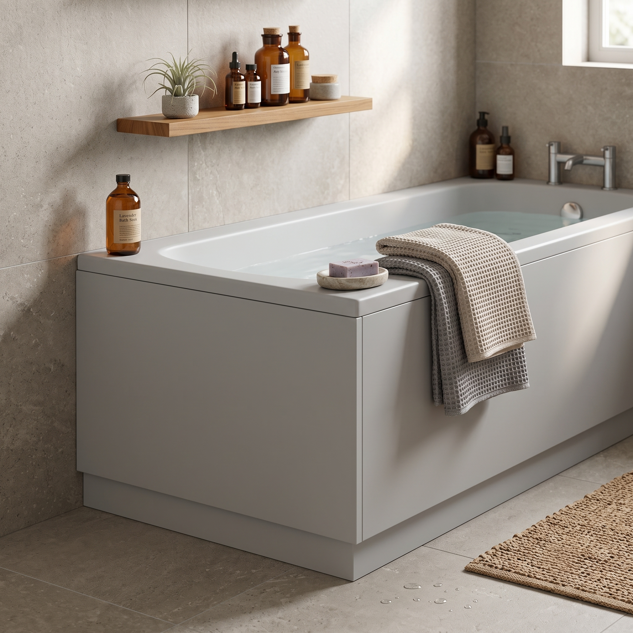Solvex End Bath Panel with Plinth