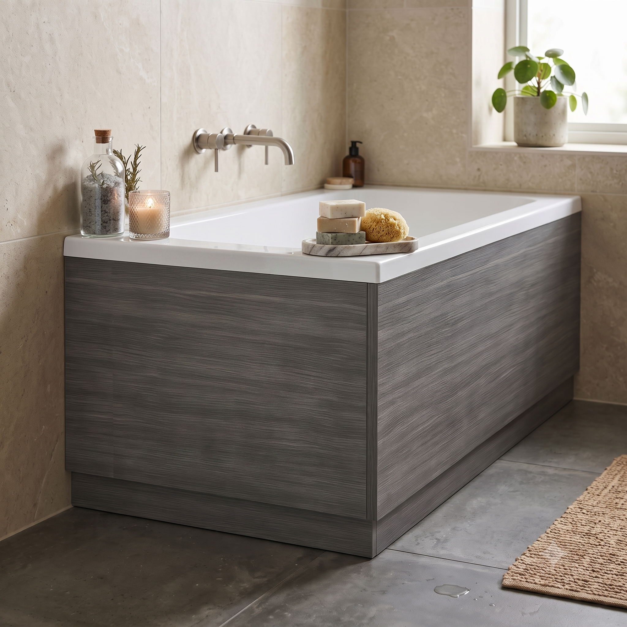 Solvex End Bath Panel with Plinth