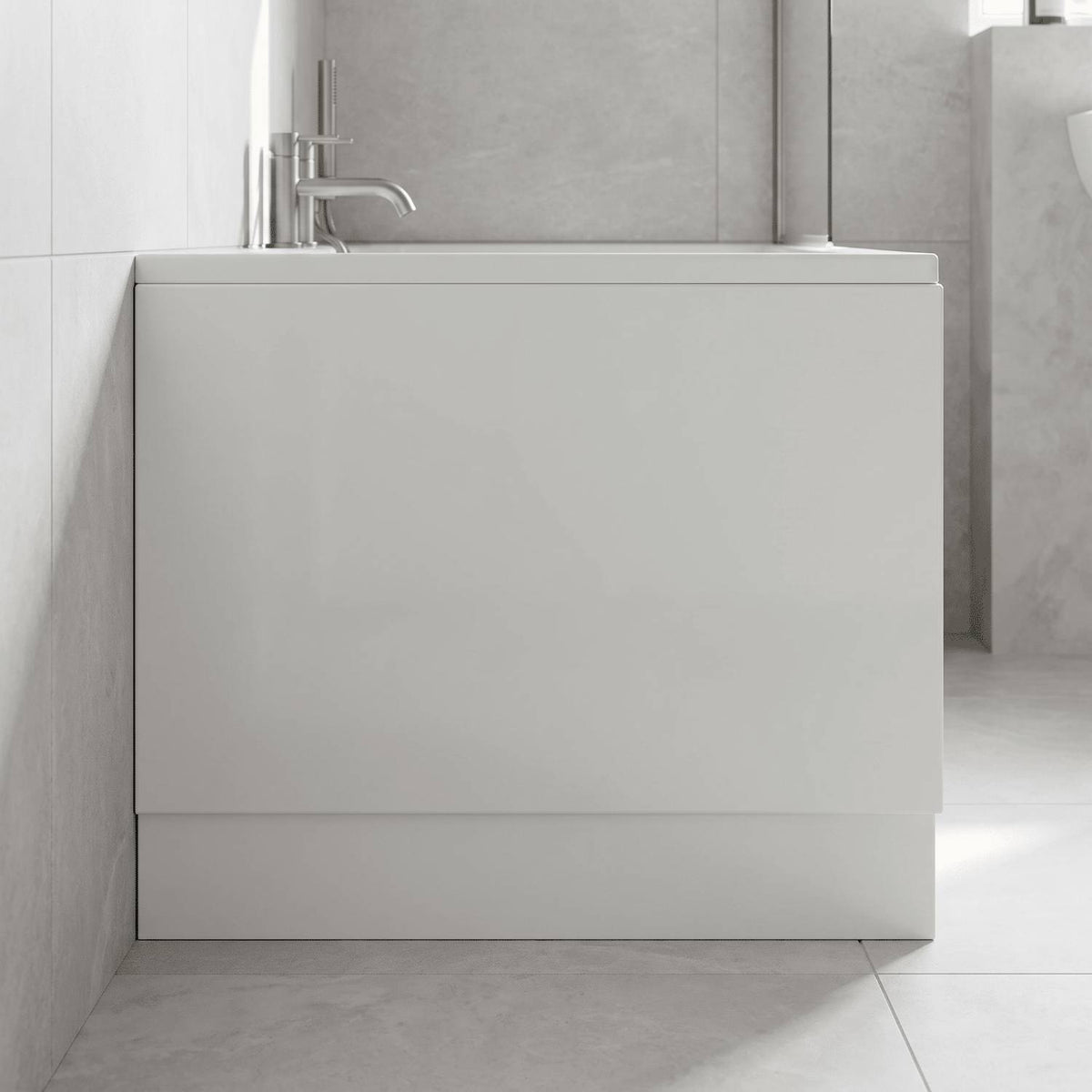 Cove Acrylic End Bath Panel - European White