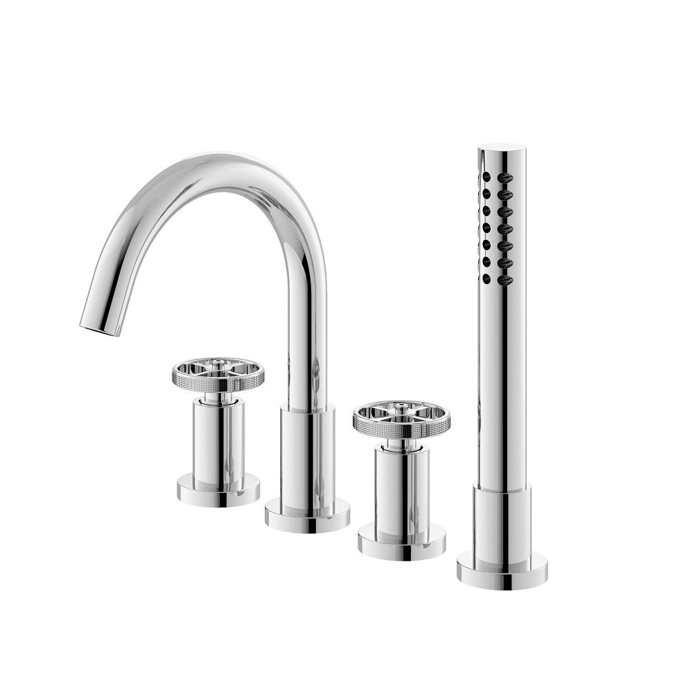 Revolve 4 Hole Bath Shower Mixer Tap - Chrome