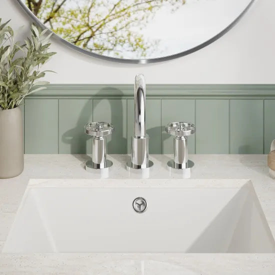 Revolve 3-Hole Basin Mixer Tap with Waste - Chrome