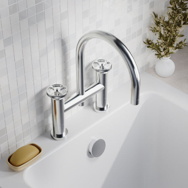 Revolve Deck Mounted Bath Filler Tap