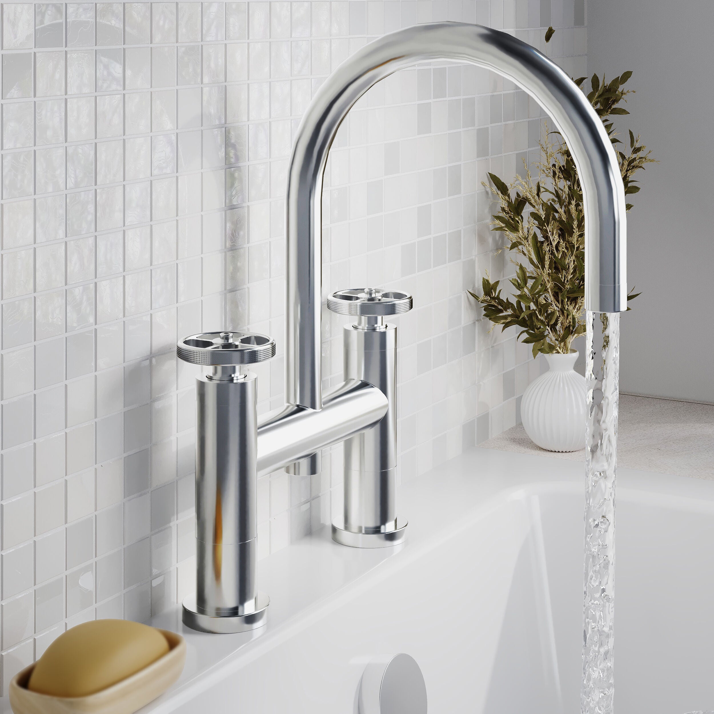 Revolve Deck Mounted Bath Filler Tap