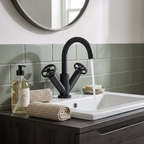 Revolve Mono Basin Mixer Tap With Push Button Waste