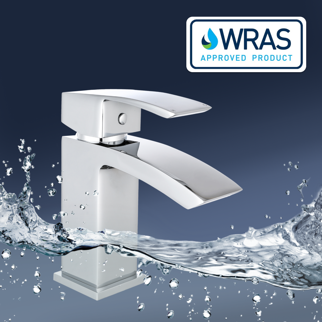 Tidal Basin Mixer Tap with Push Button Waste