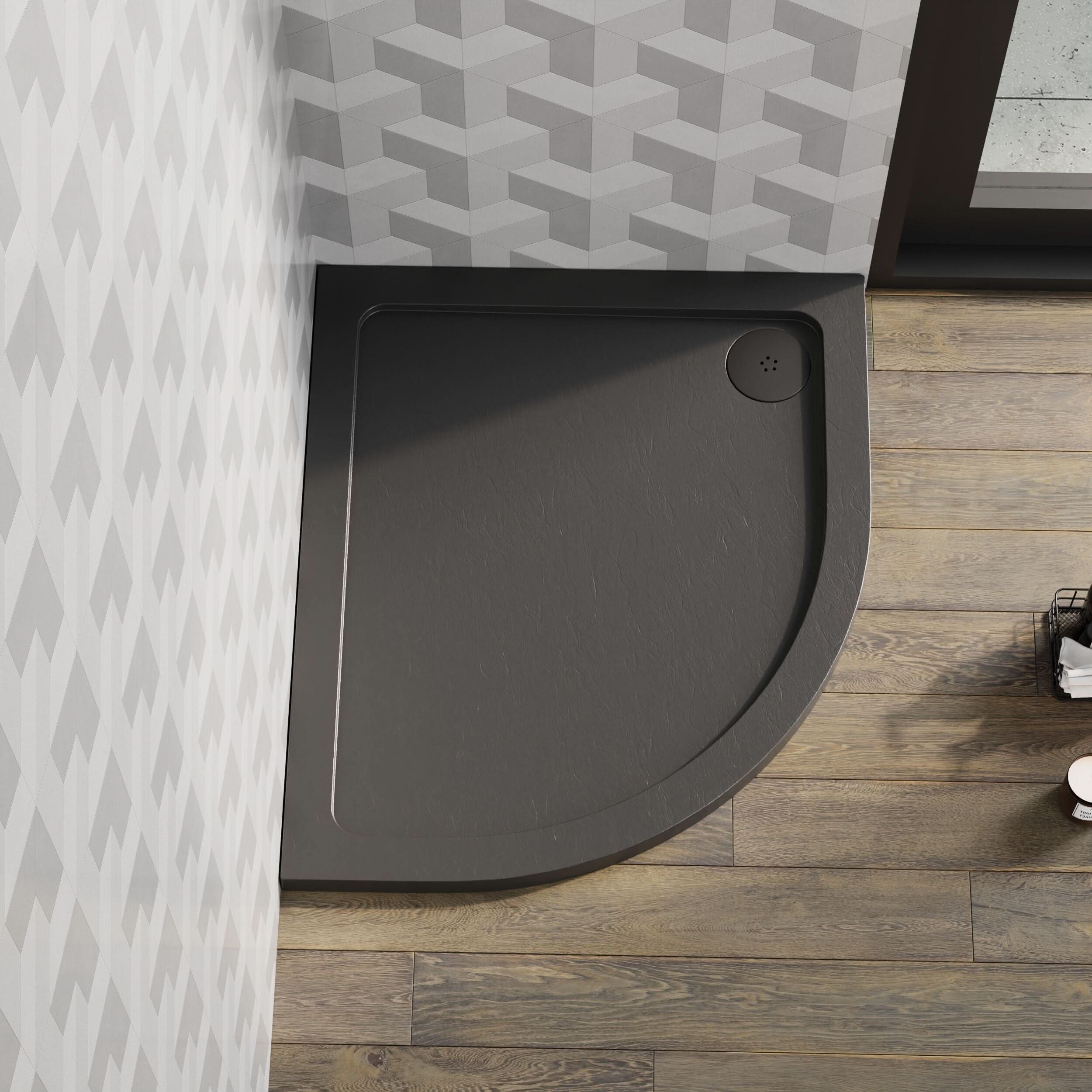 Alex Slimline Left Hand Offset Quadrant Shower Tray