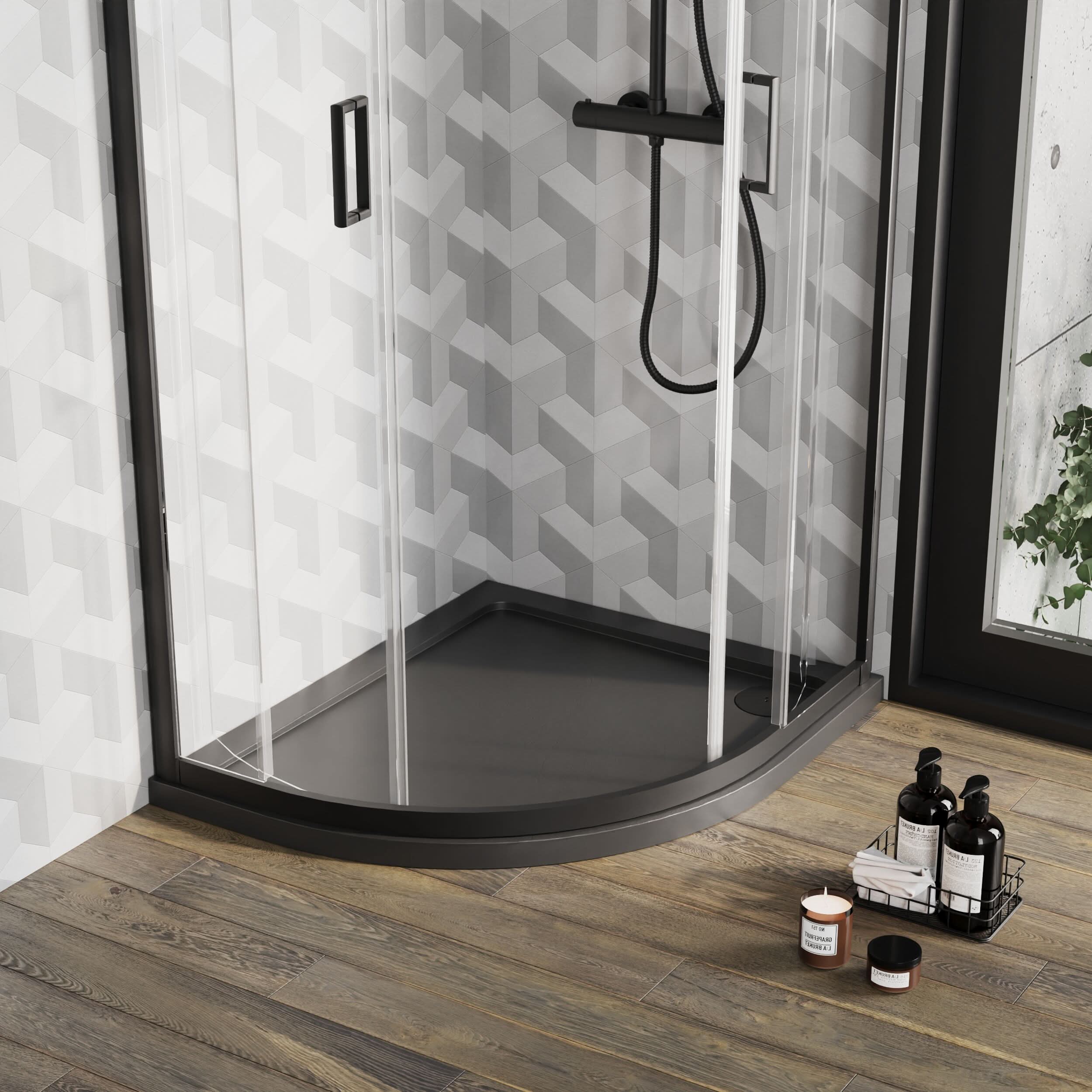 Alex Slimline Left Hand Offset Quadrant Shower Tray