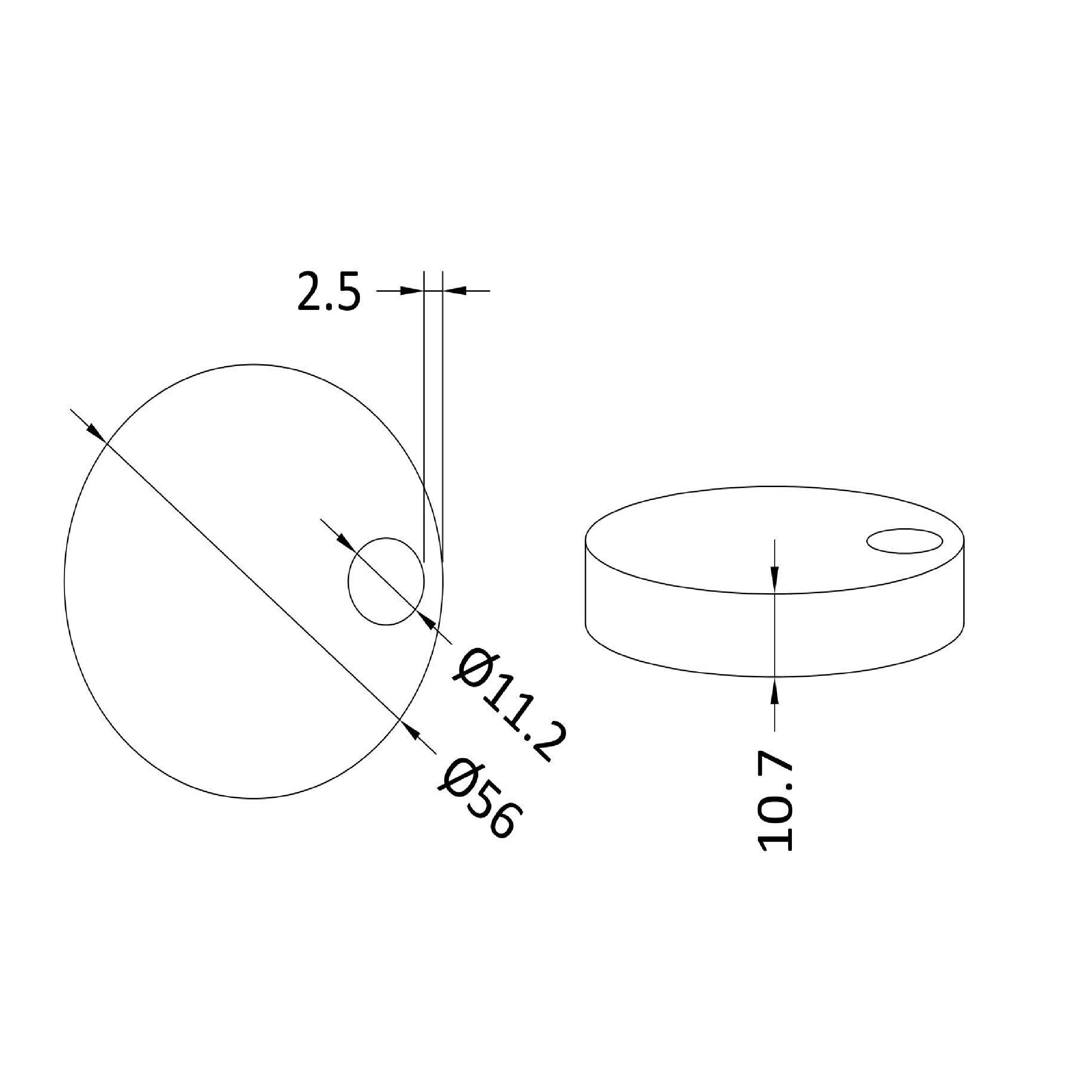 Trio Round Wall Hung Toilet Seat Cover Caps