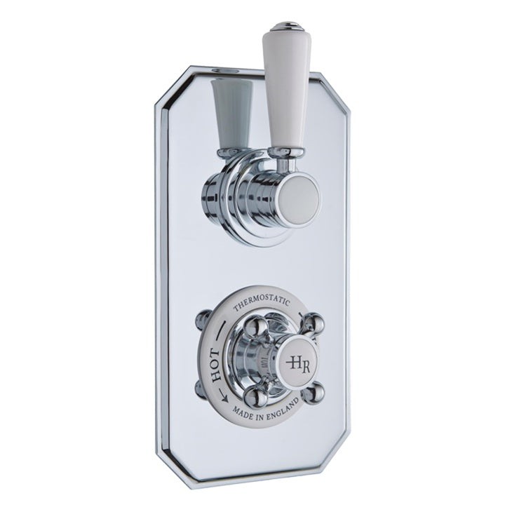 Claremont Traditional Thermostatic 2 Outlet Concealed Shower Valve With Diverter