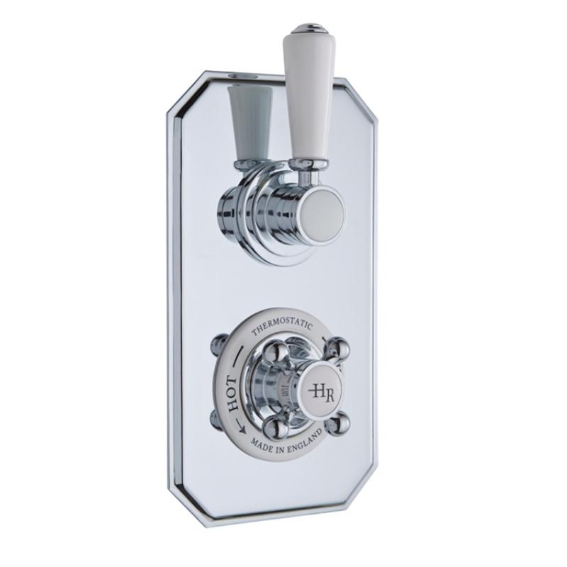 Claremont Traditional Thermostatic 2 Outlet Concealed Shower Valve With Diverter