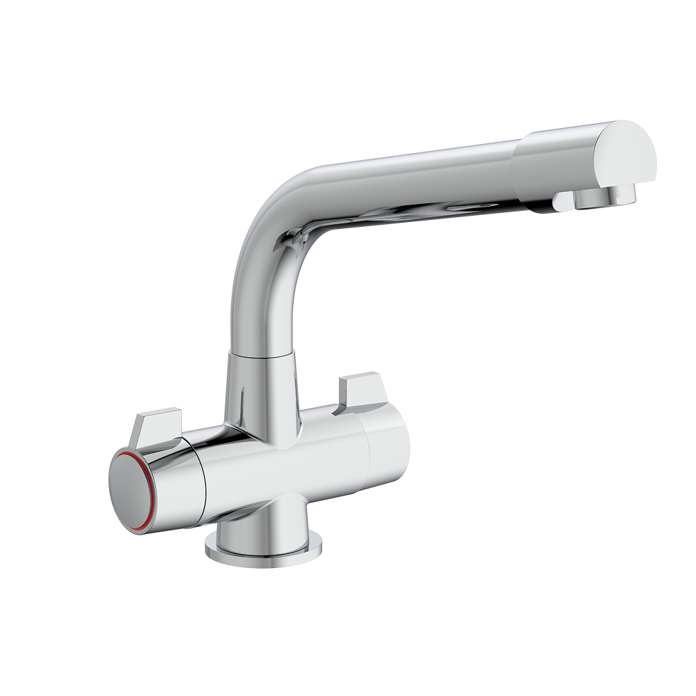Aylesbury Dual Lever Kitchen Sink Mixer Tap - Chrome