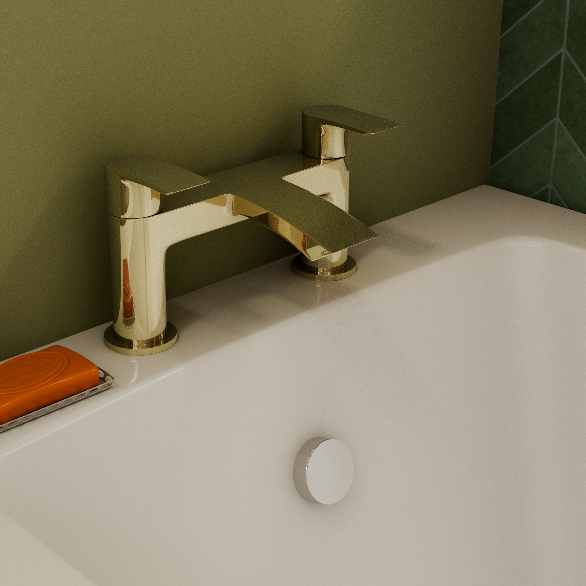Cascade Deck Mounted Bath Filler Tap