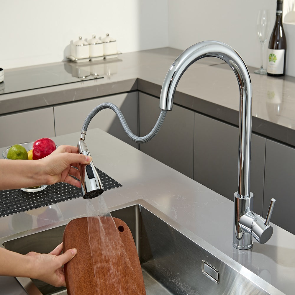 Kelso Single Lever Kitchen Sink Mixer Tap - Chrome