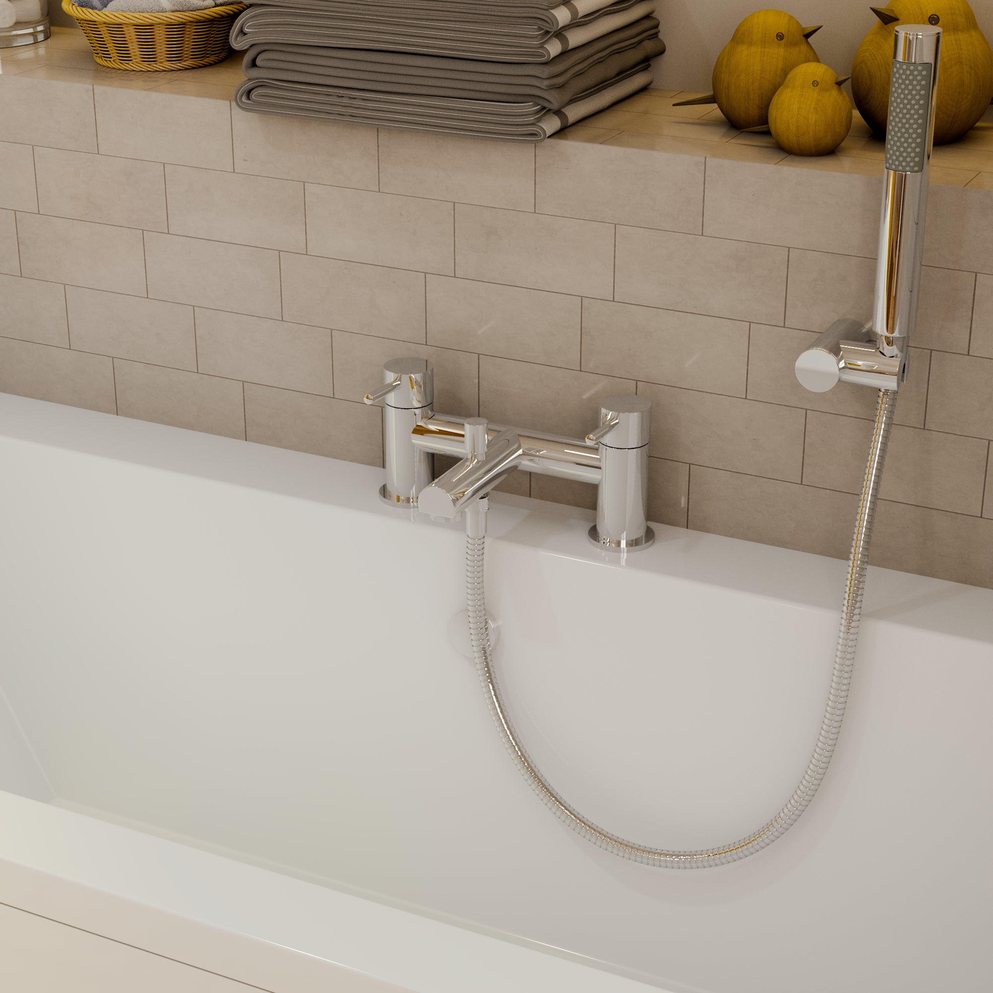 Delta Round Bath Shower Mixer Tap