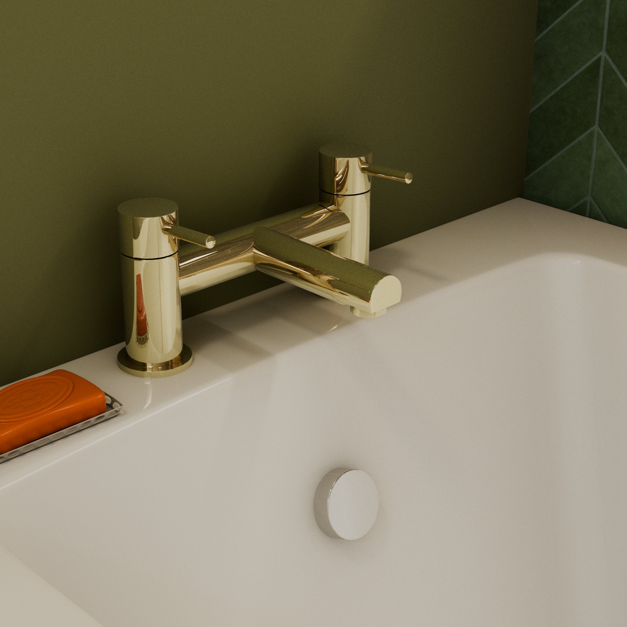 Delta Round Bath Filler Mixer Tap