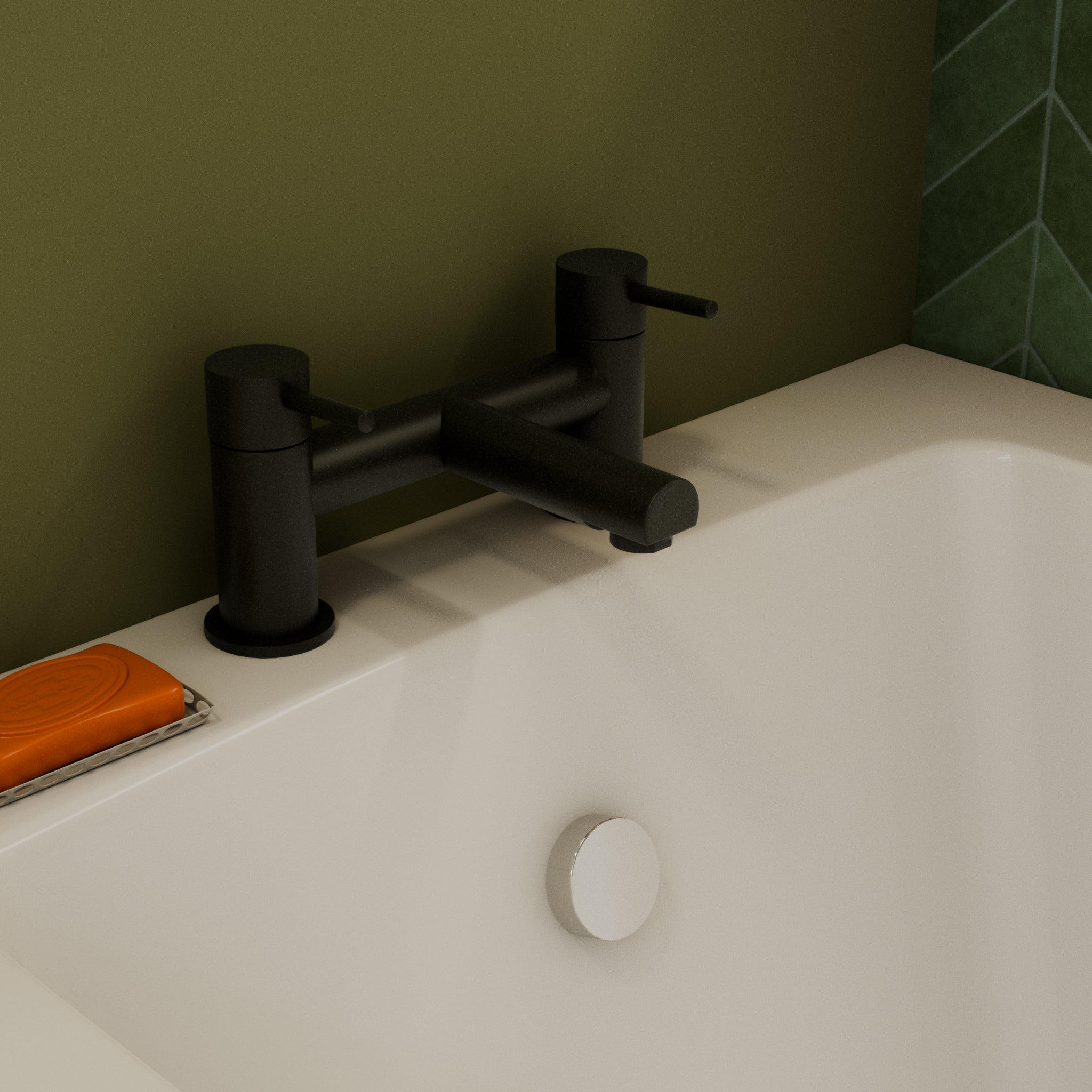 Delta Round Bath Filler Mixer Tap