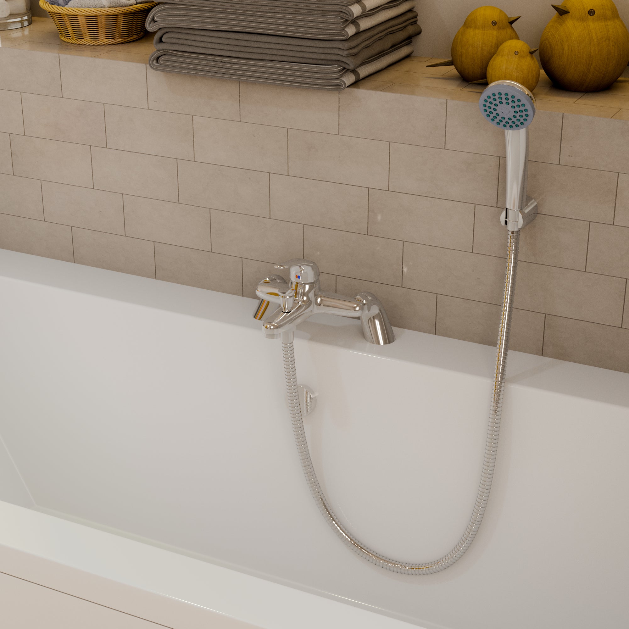 Eco Bath Shower Mixer Tap - Chrome