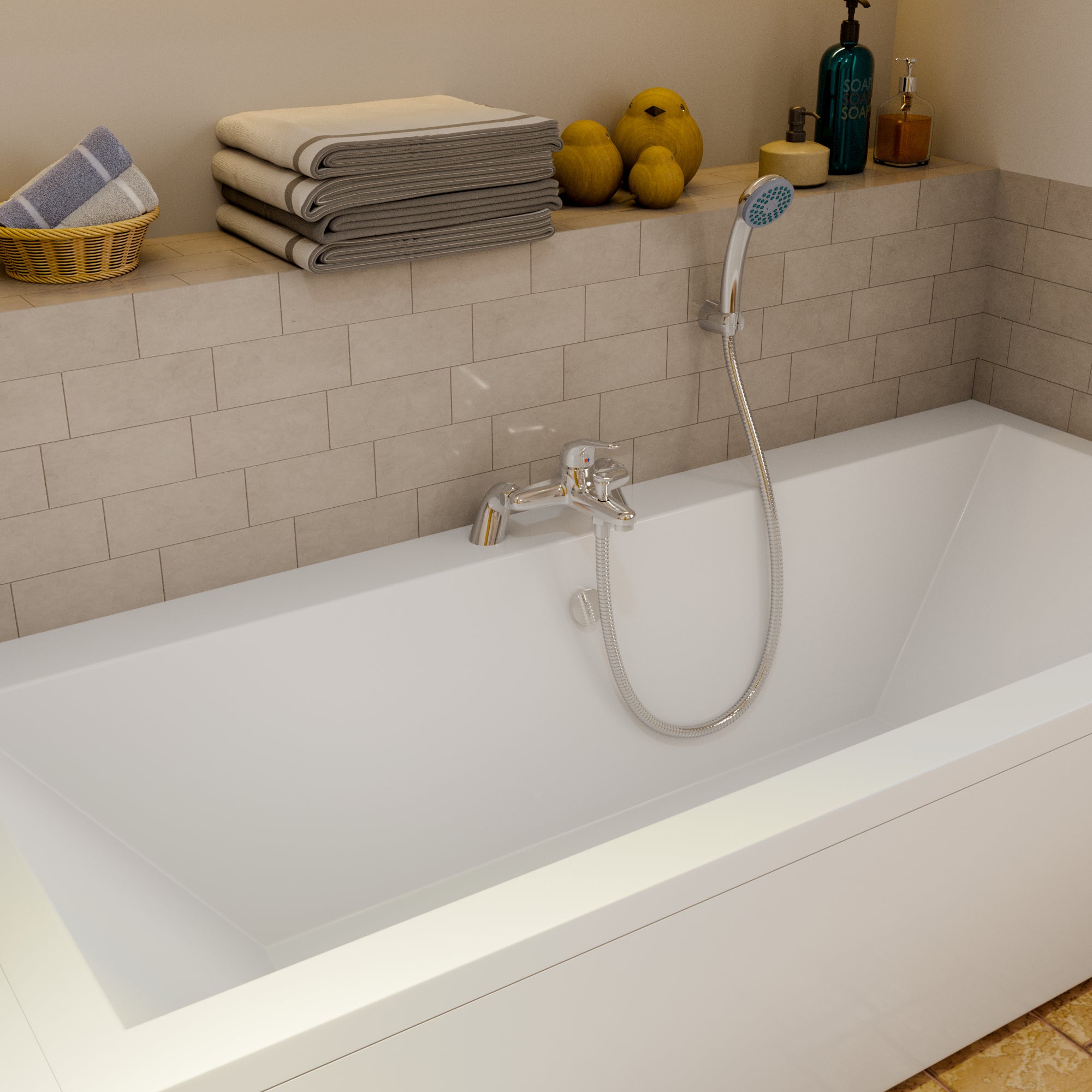 Eco Bath Shower Mixer Tap - Chrome