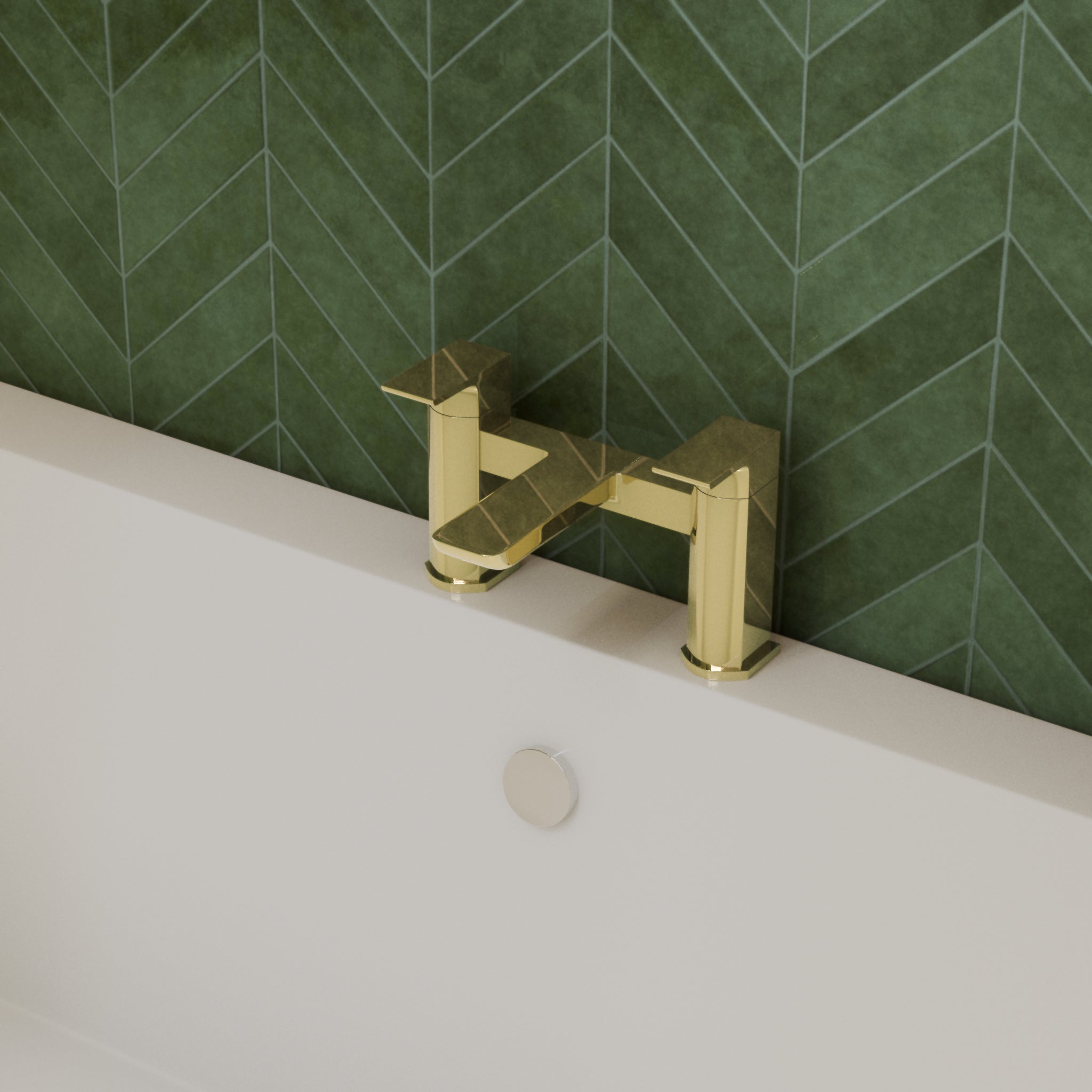 Lagoon Soft Square Bath Filler Tap