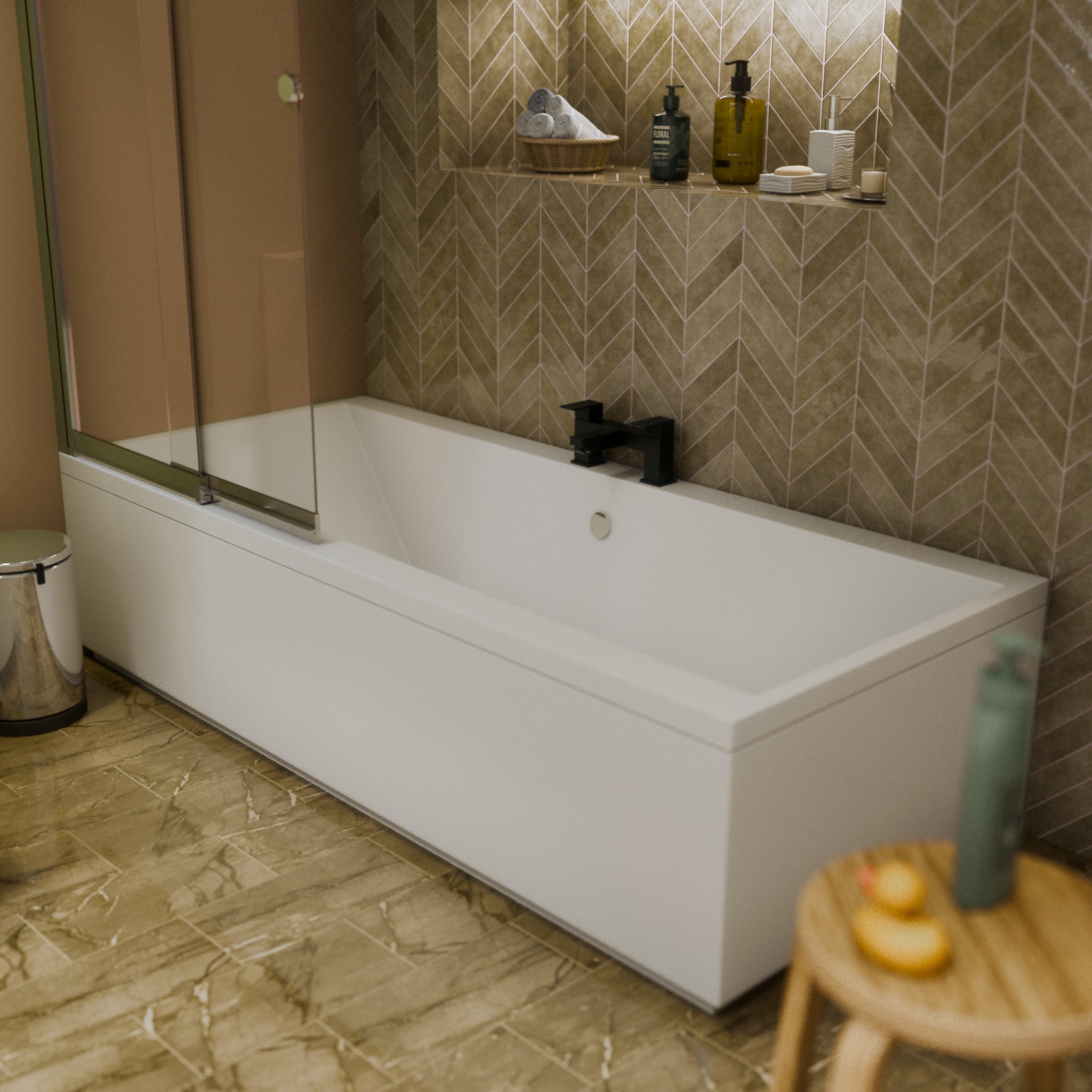 Mist Square Bath Filler Tap