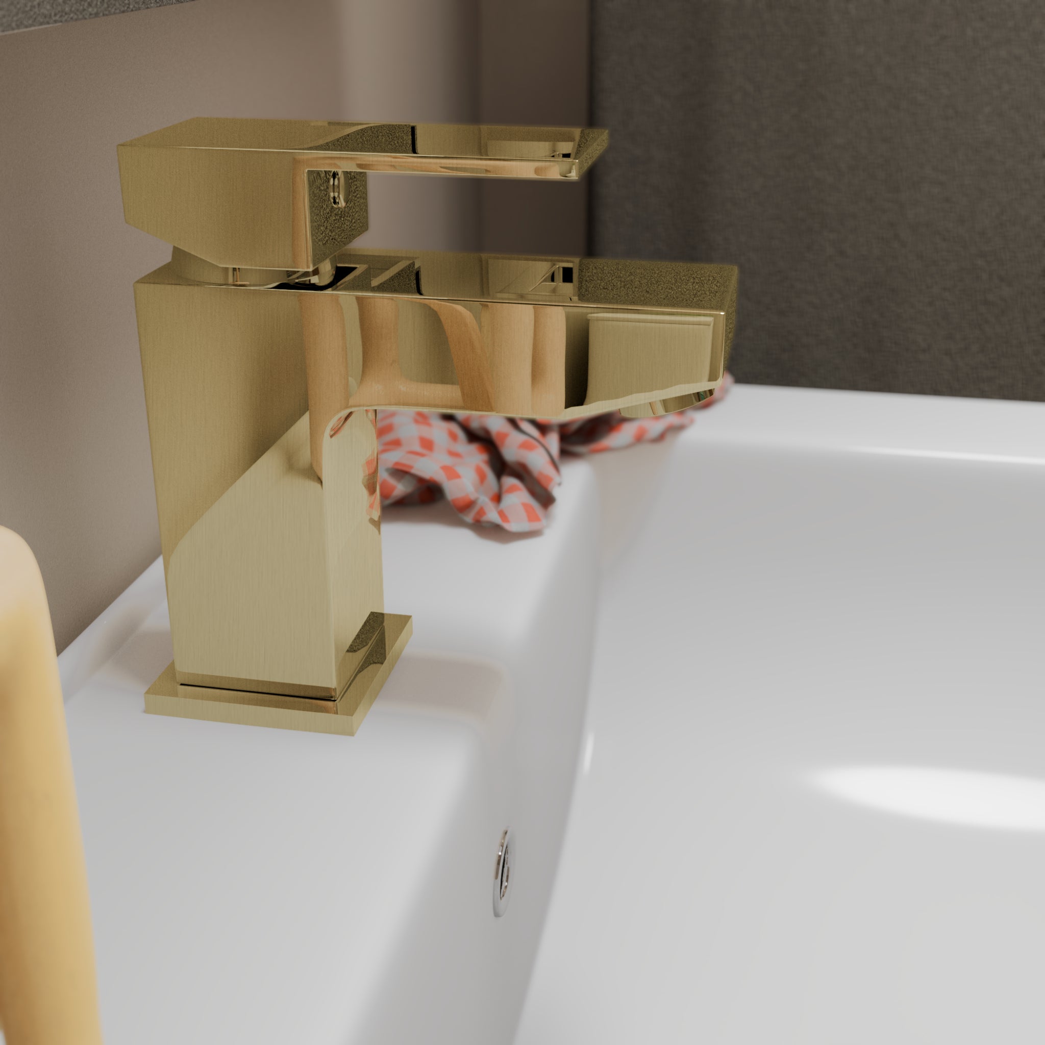 Mist Basin Mixer Tap with Push Button Waste