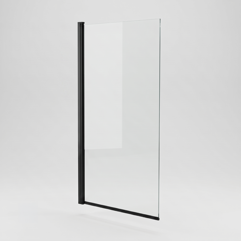 Square Edge Straight Top Pivot Bath Screen - 1400mm x 800mm