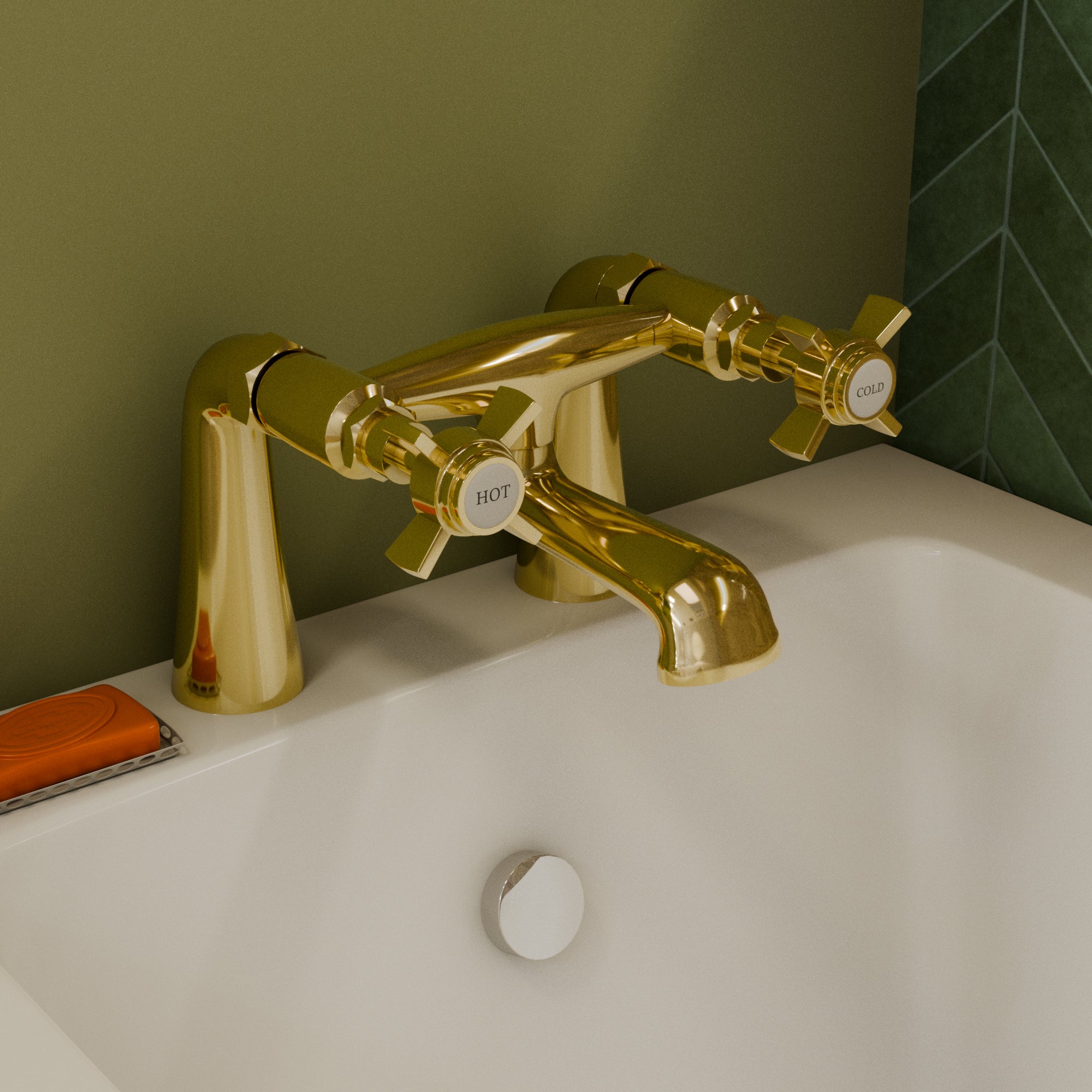 Ripple Traditional Bath Filler Tap
