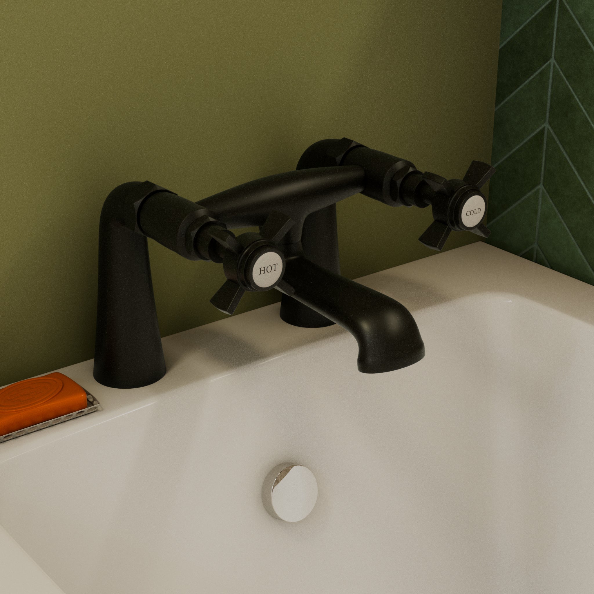 Ripple Traditional Bath Filler Tap