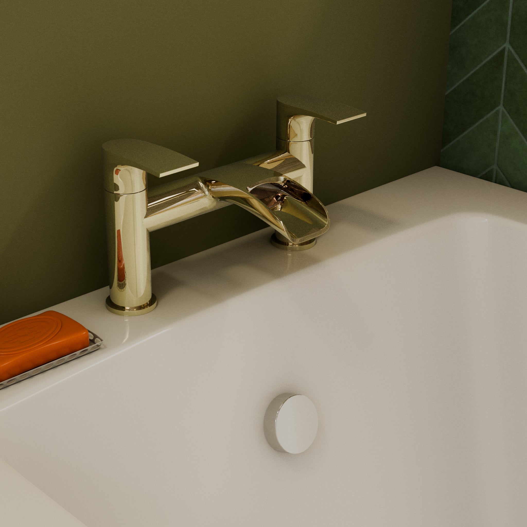 Stream Round Waterfall Bath Filler Tap