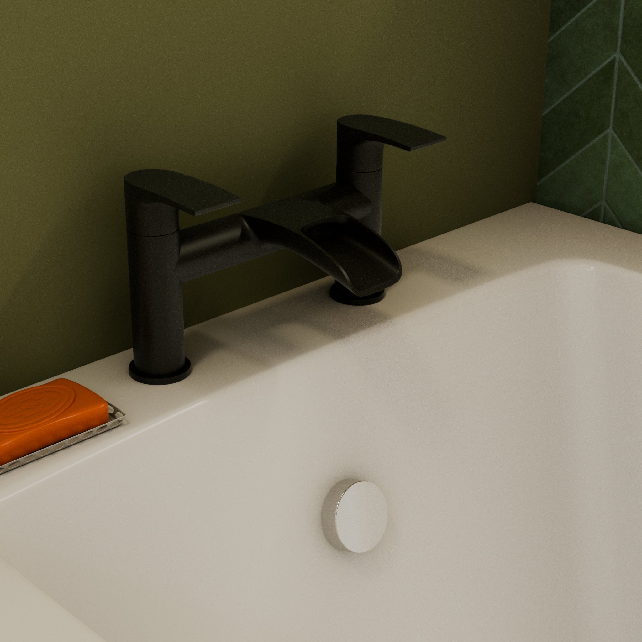 Stream Round Waterfall Bath Filler Tap