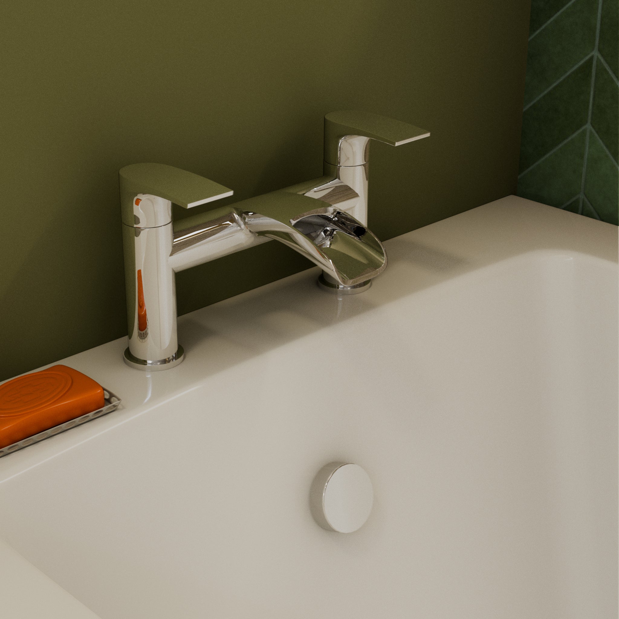 Stream Round Waterfall Bath Filler Tap