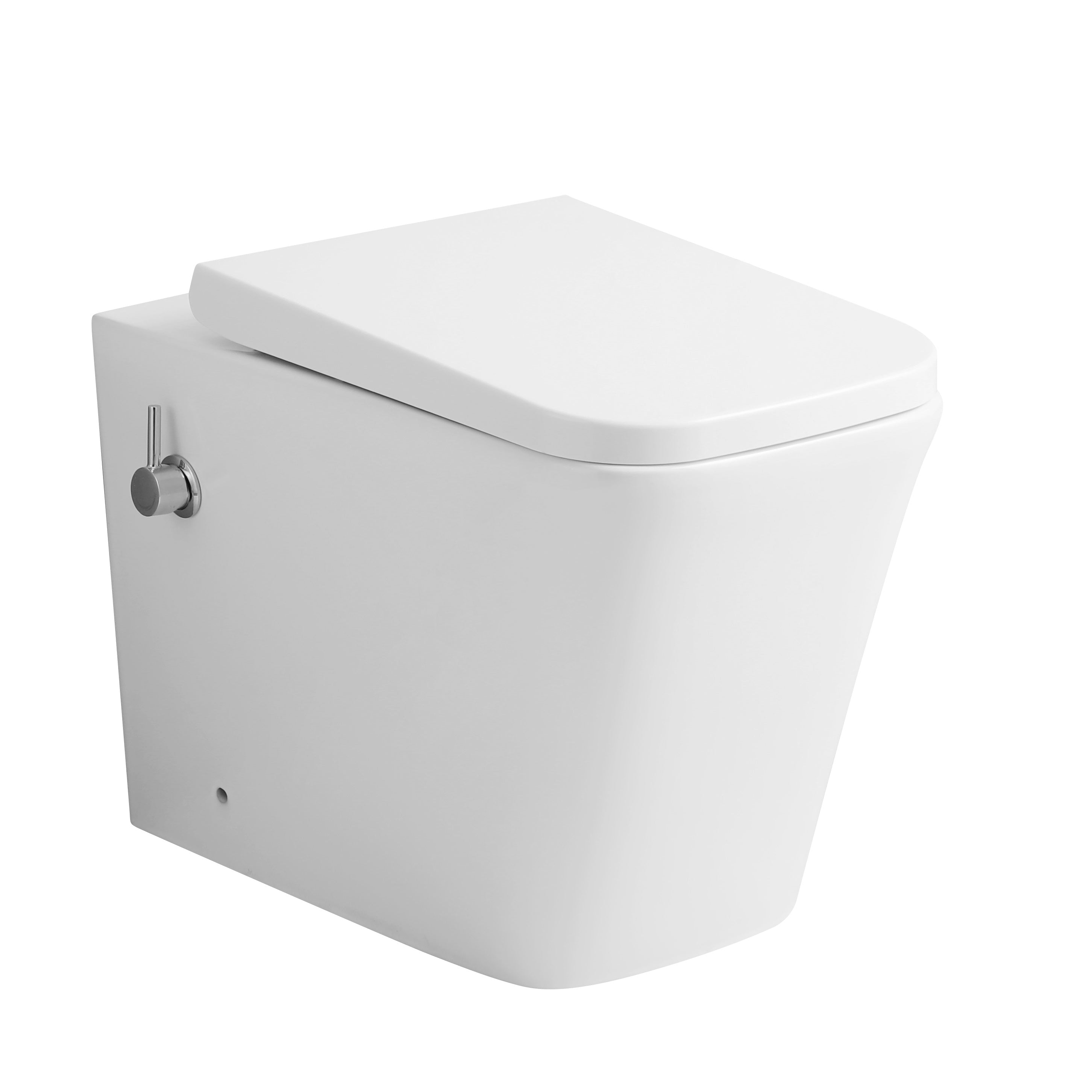 Purity Rimless Built-in Bidet Back to wall Toilet With Soft Close Seat & fixing Kit - White