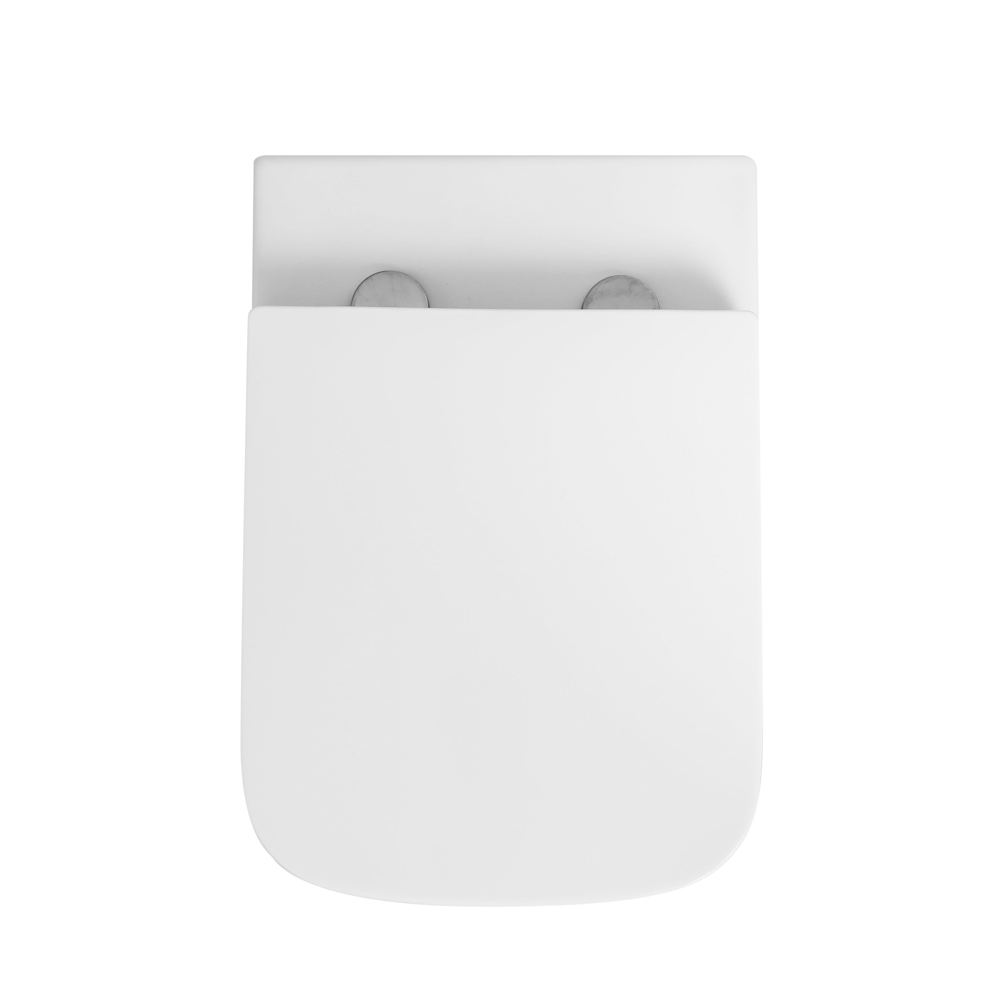 Venice Rimless Back to wall Toilet With Soft Close Seat Options & fixing Kit - White