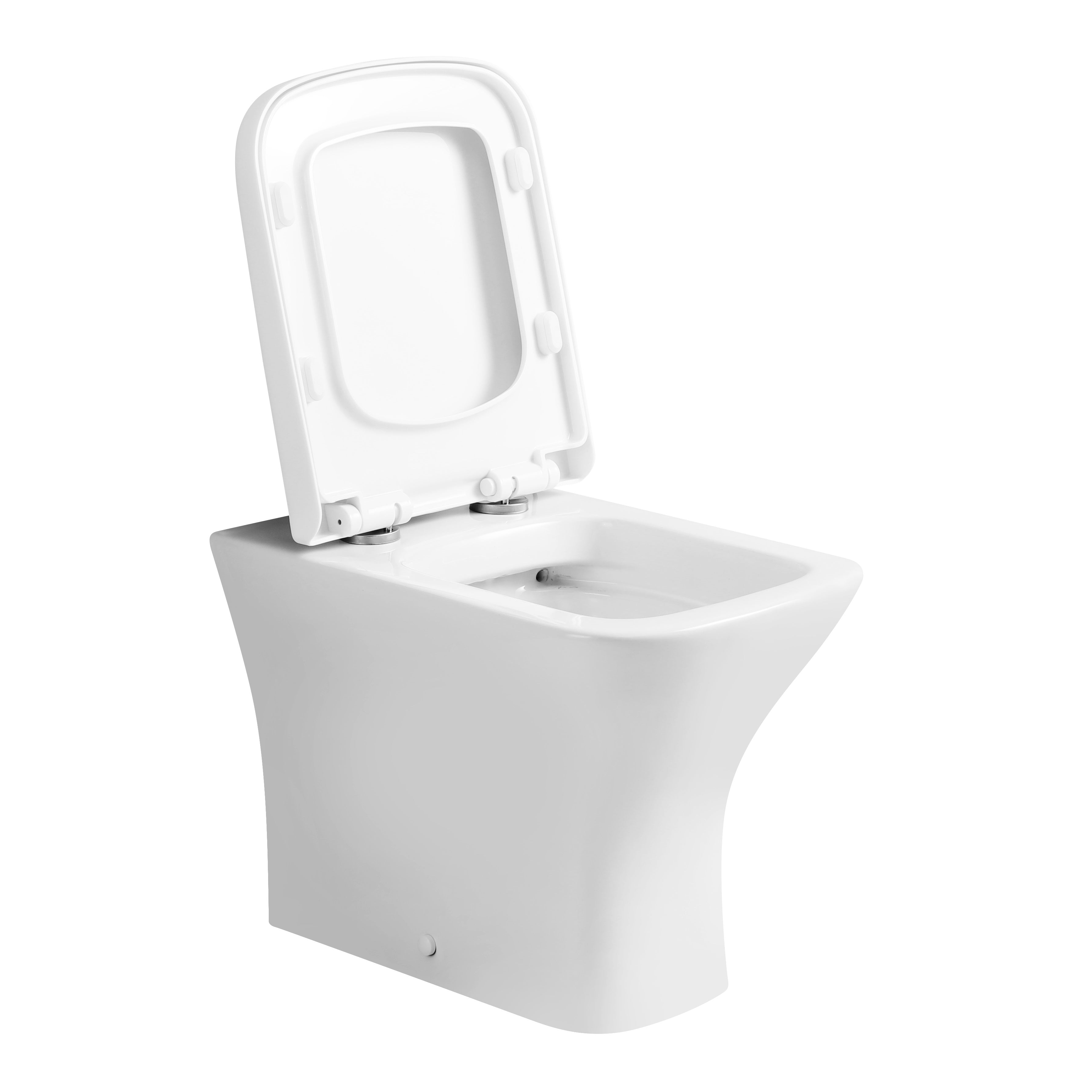 Venice Rimless Back to wall Toilet With Soft Close Seat Options & fixing Kit - White