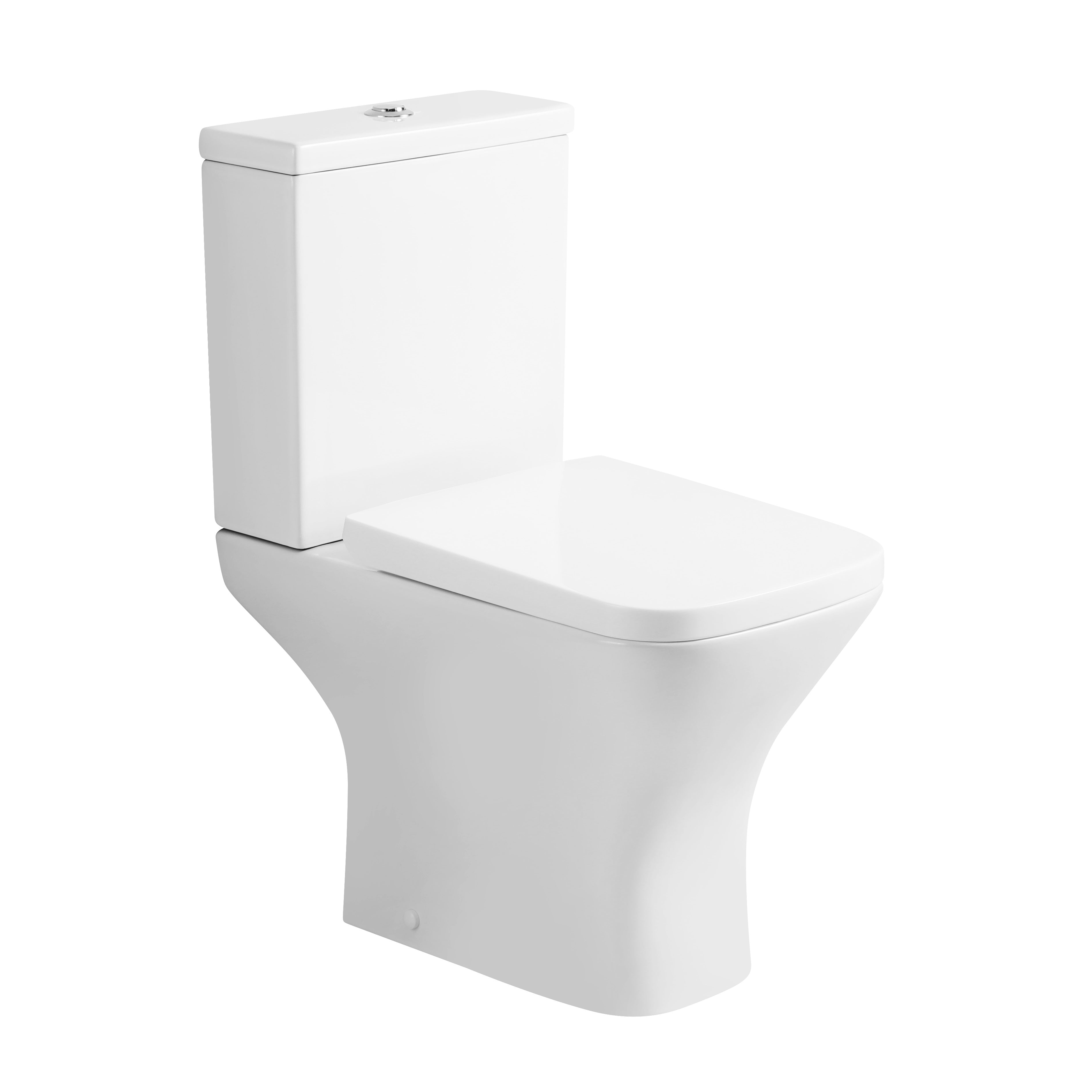 Venice Close Coupled Toilet with Cistern & Soft Close Seat Options - White