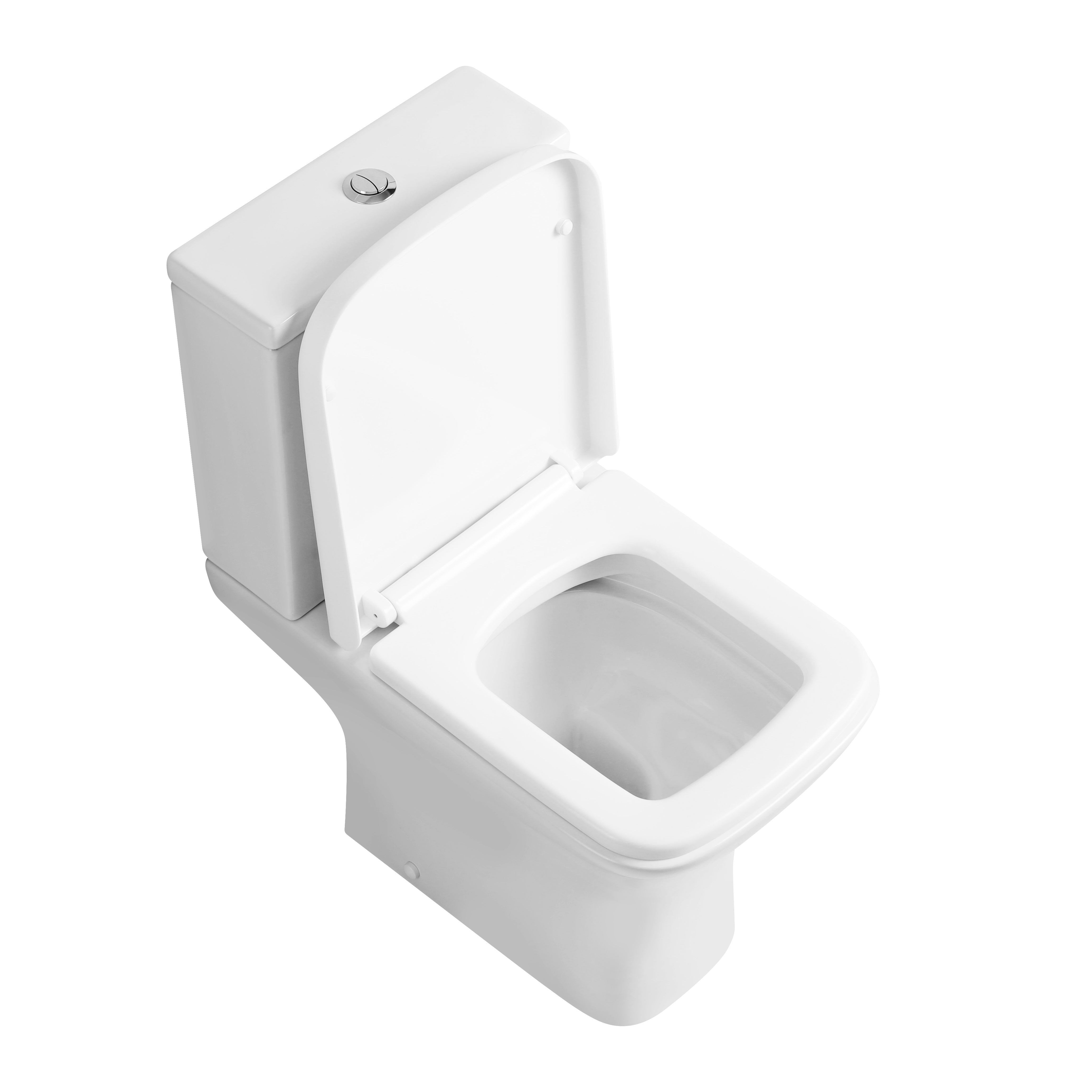 Venice Close Coupled Toilet with Cistern & Soft Close Seat Options - White