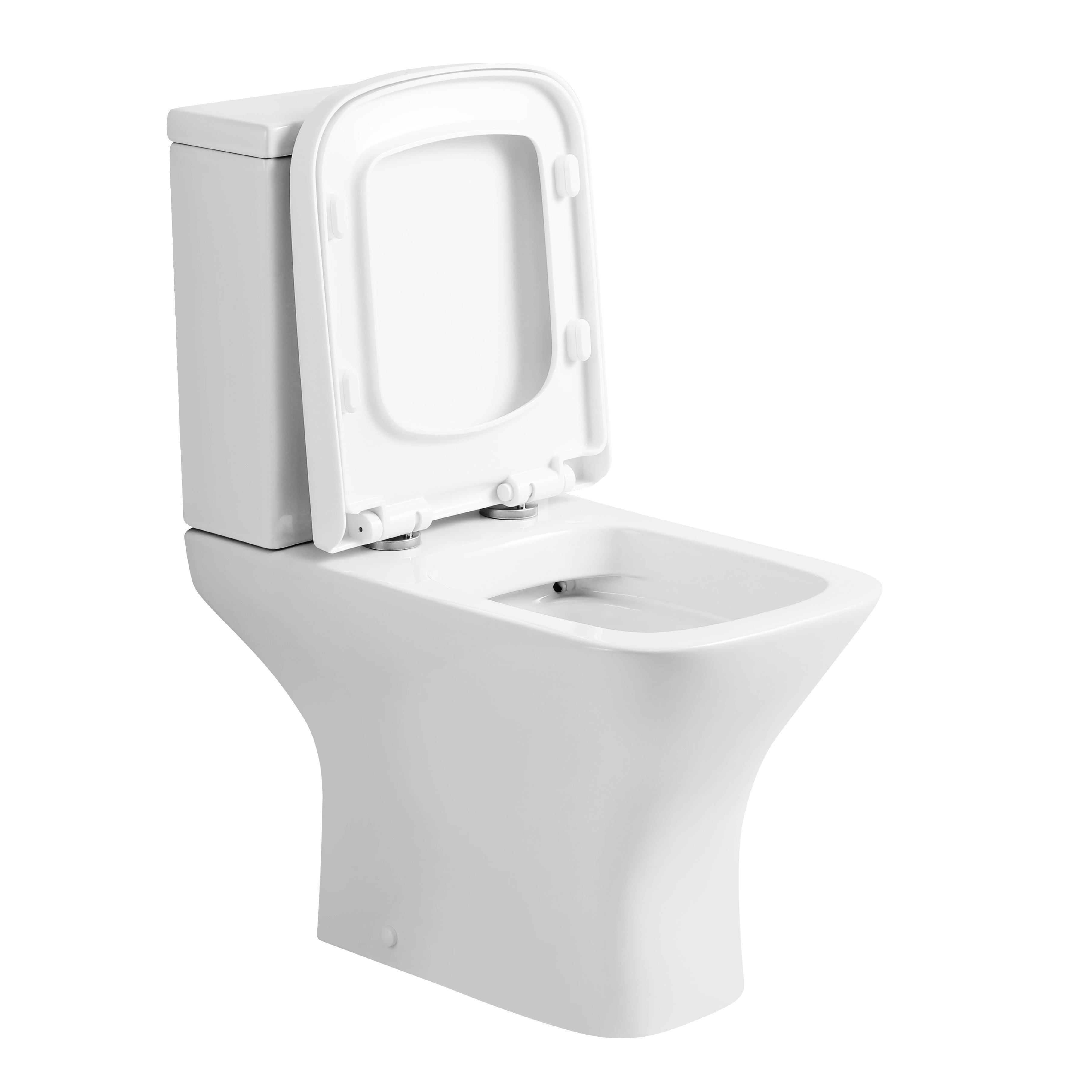 Venice Close Coupled Toilet with Cistern & Soft Close Seat Options - White