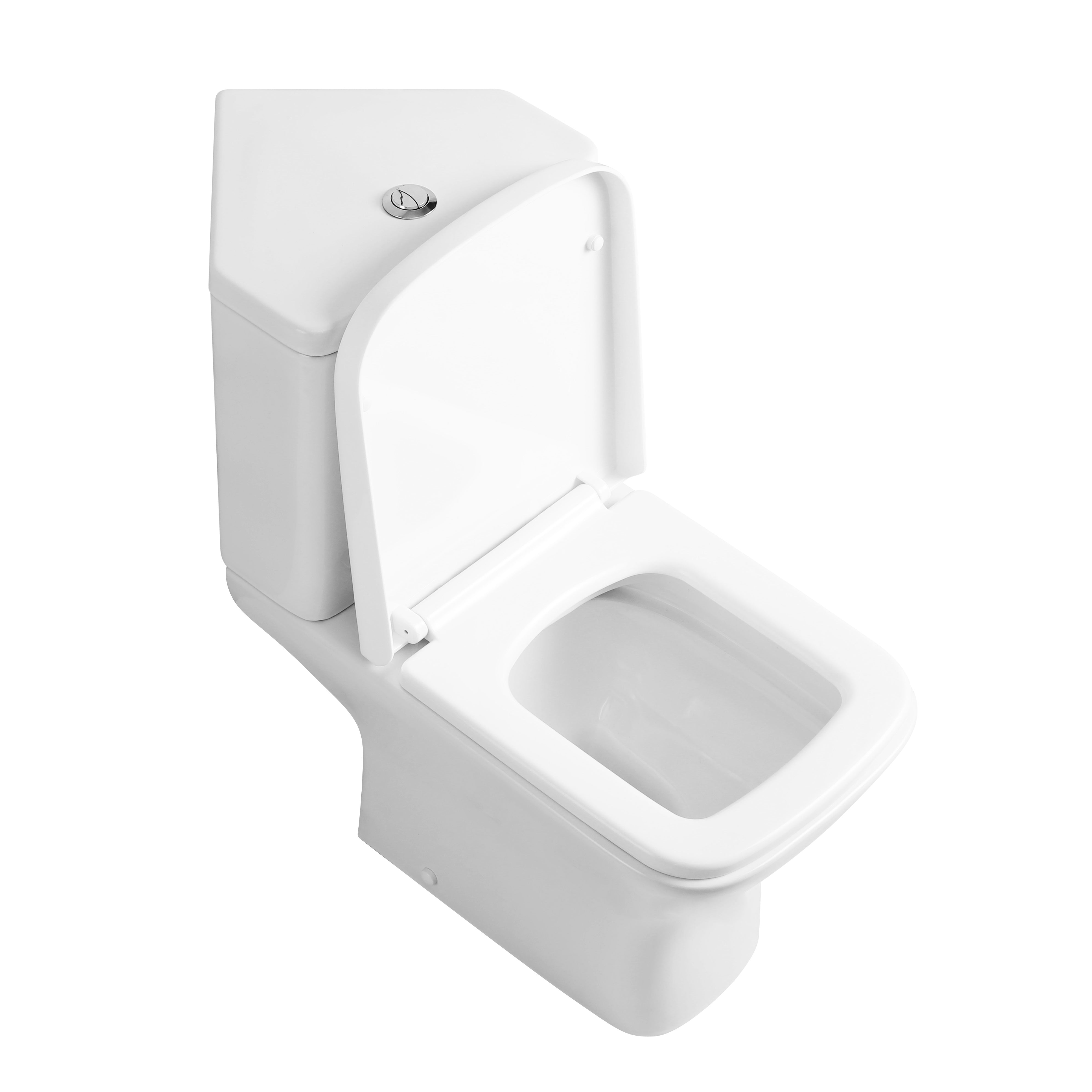 Venice Corner Close Coupled Toilet with Cistern & Soft Close Seat Options - White