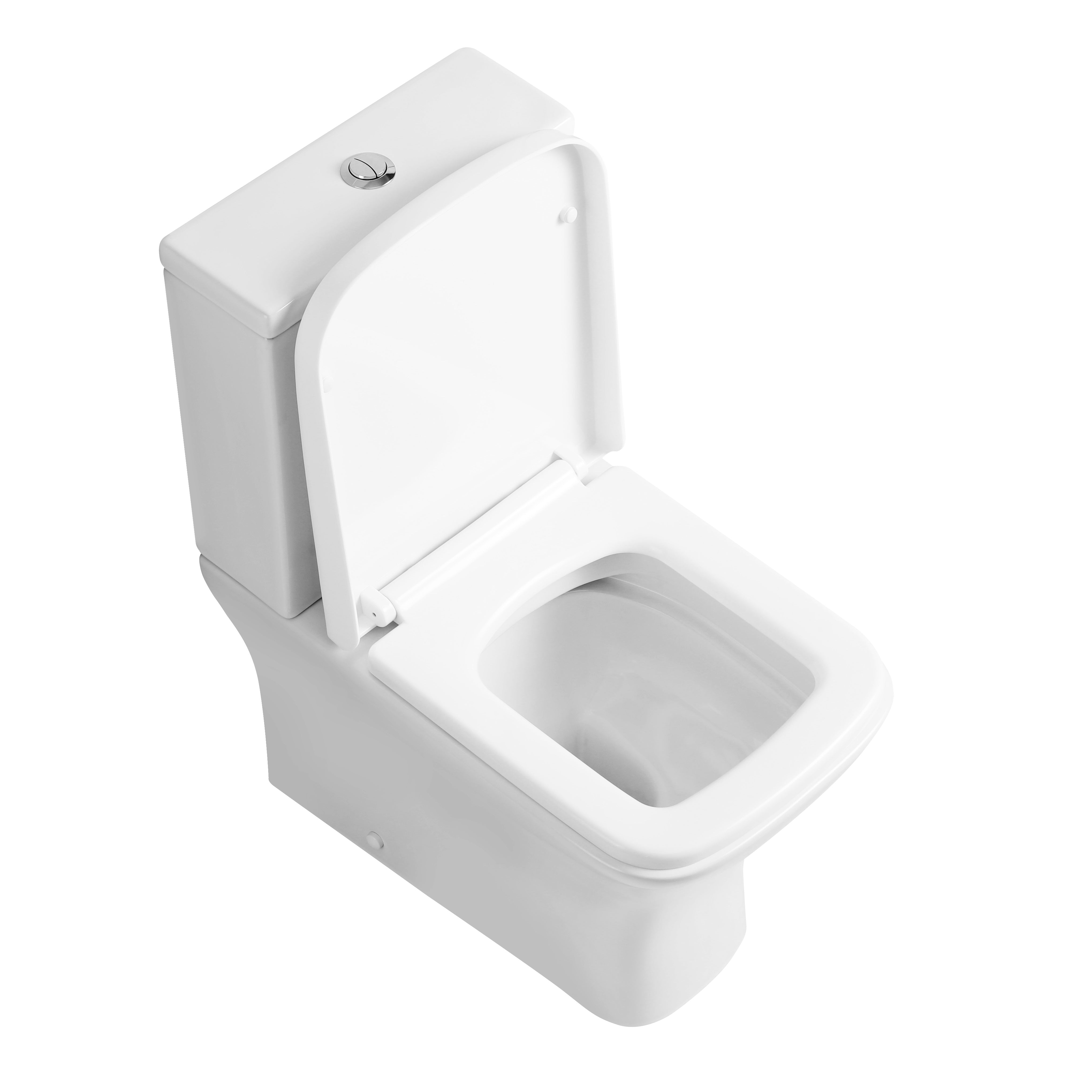 Venice Fully Shrouded Close Coupled Toilet with Cistern & Soft Close Seat Options - White