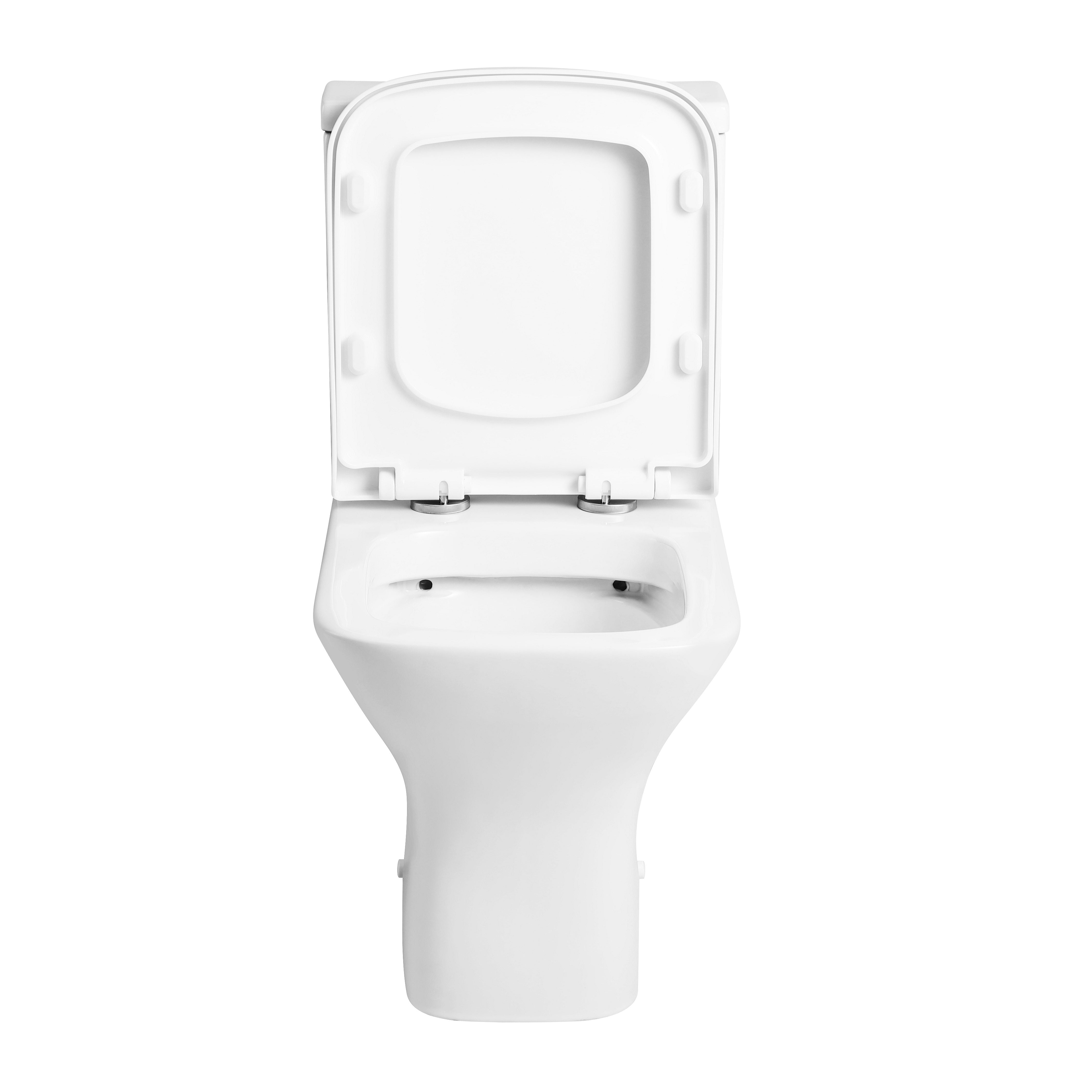 Venice Fully Shrouded Close Coupled Toilet with Cistern & Soft Close Seat Options - White