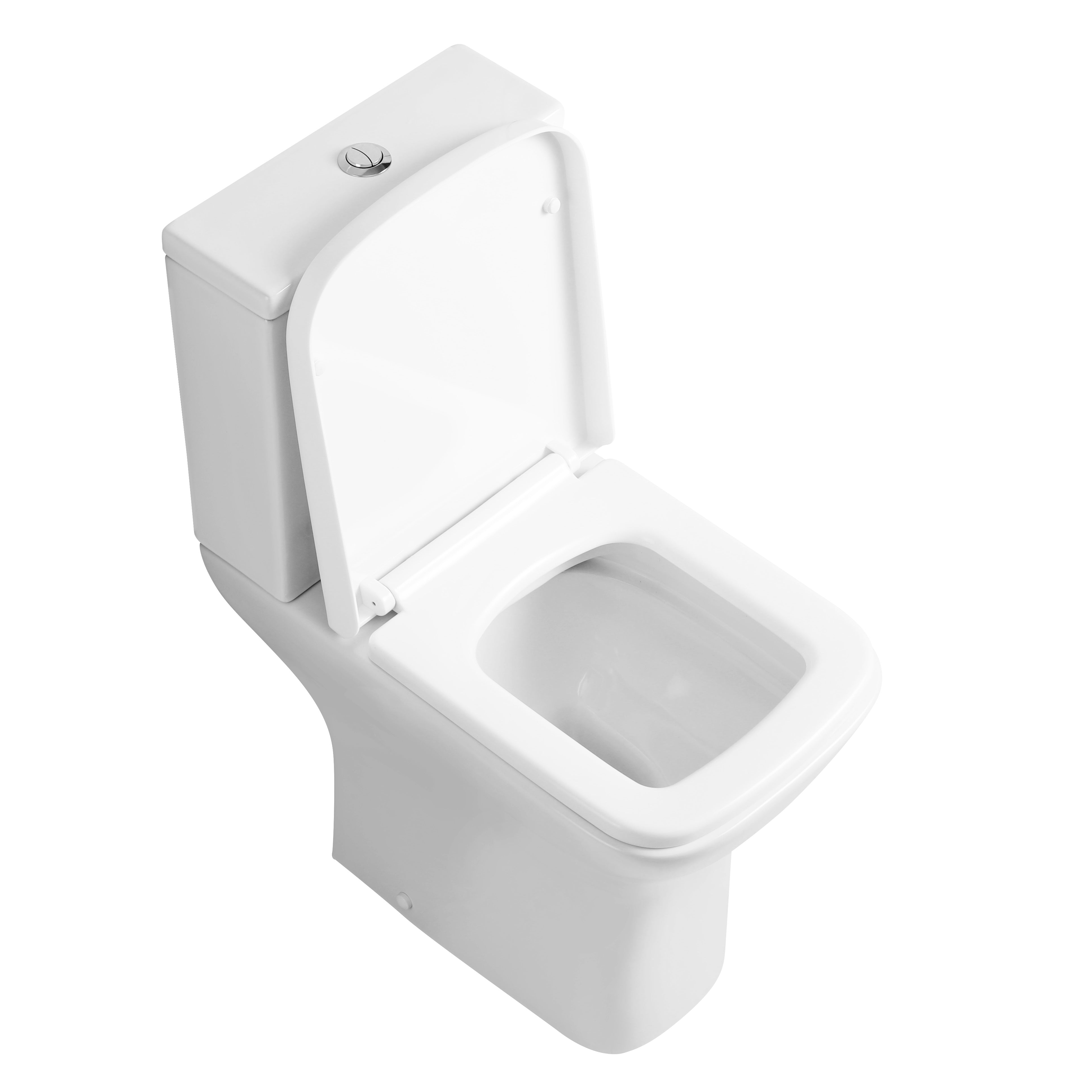 Venice Comfort Height Close Coupled Toilet with Cistern & Soft Close Seat Options - White